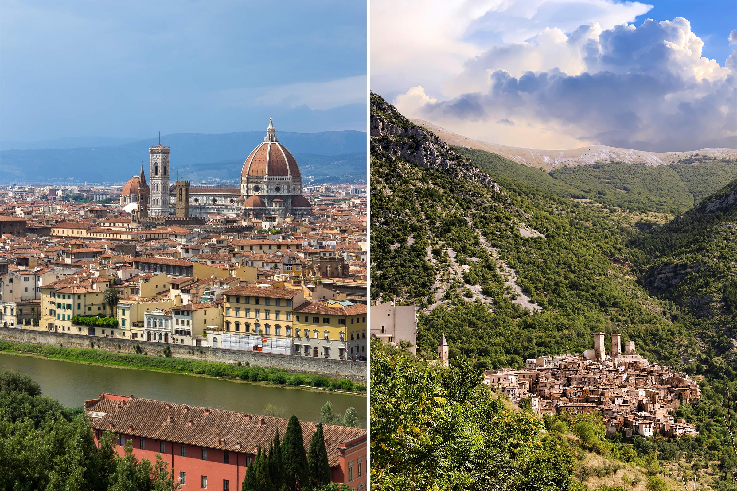 Tuscany, Italy; Abruzzo, Italy (Getty Images (2))