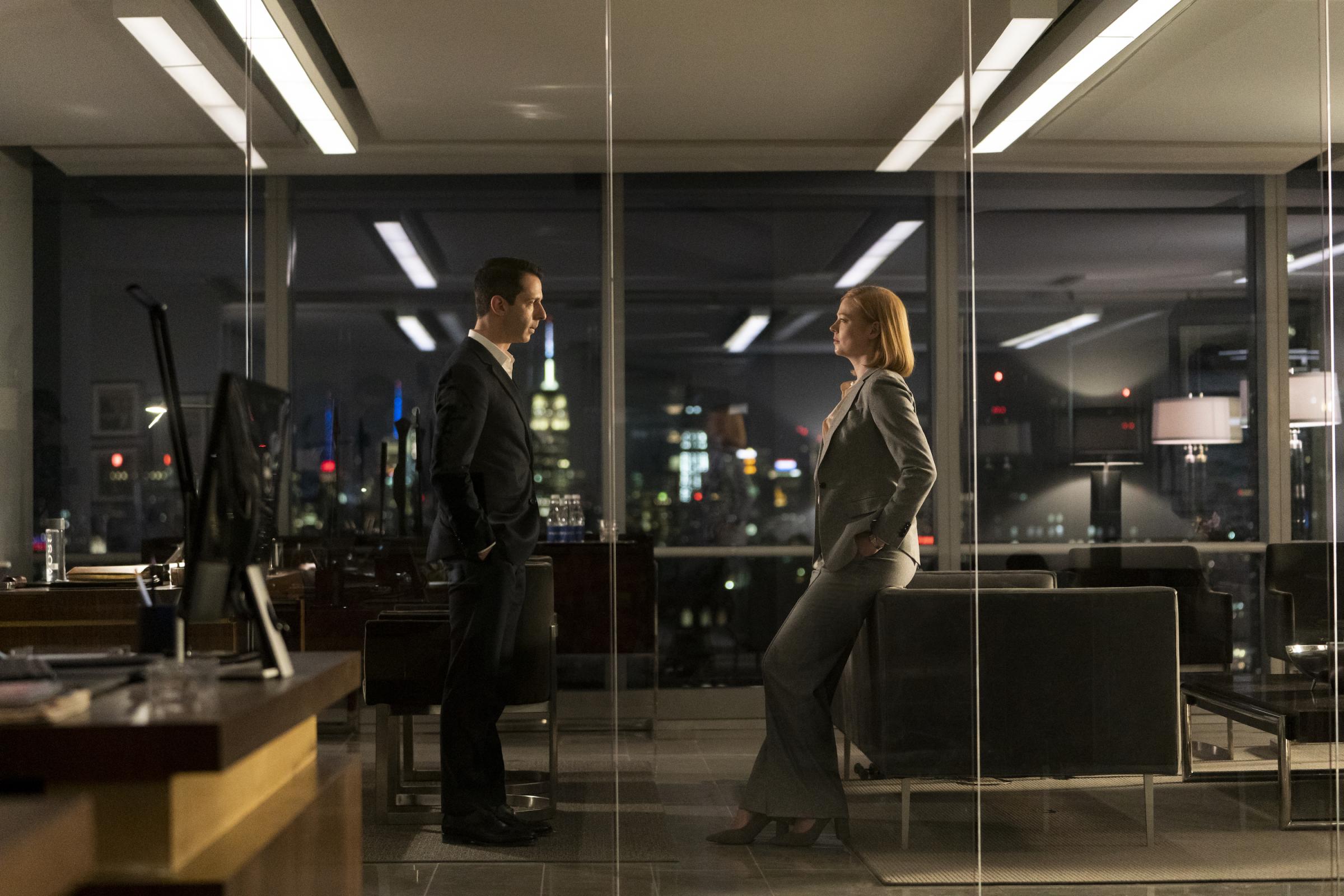 Jeremy Strong and Sarah Snook in Season 2, Episode 4 of 'Succession.'