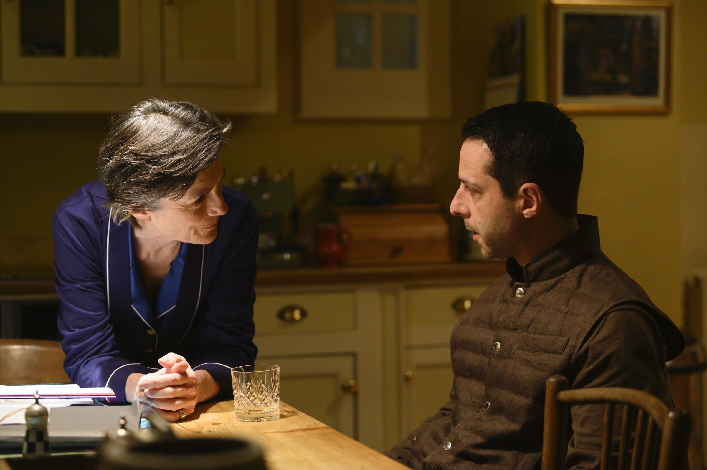 Harriet Walter and Jeremy Strong