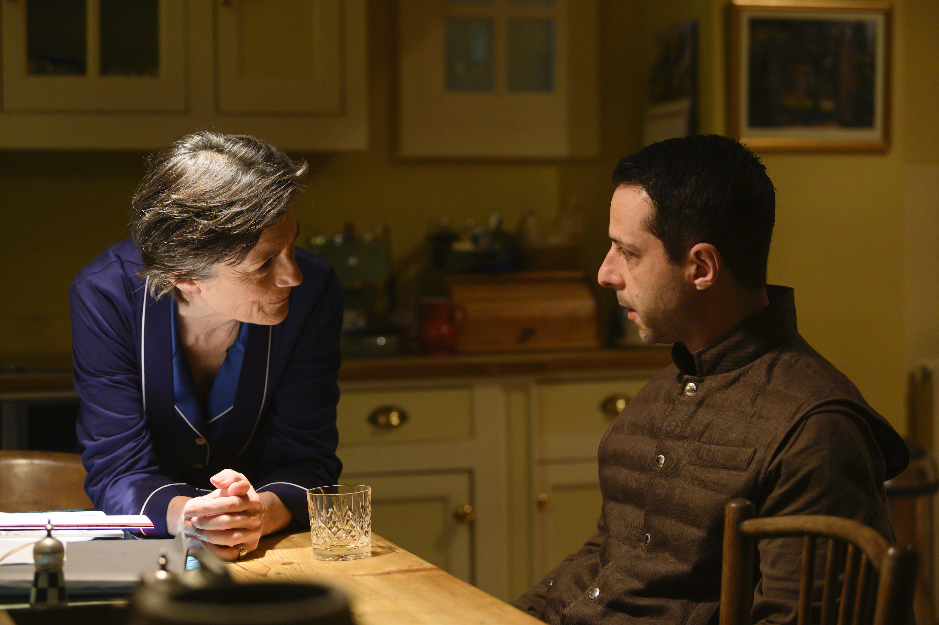 Harriet Walter and Jeremy Strong (Graeme Hunter/HBO)