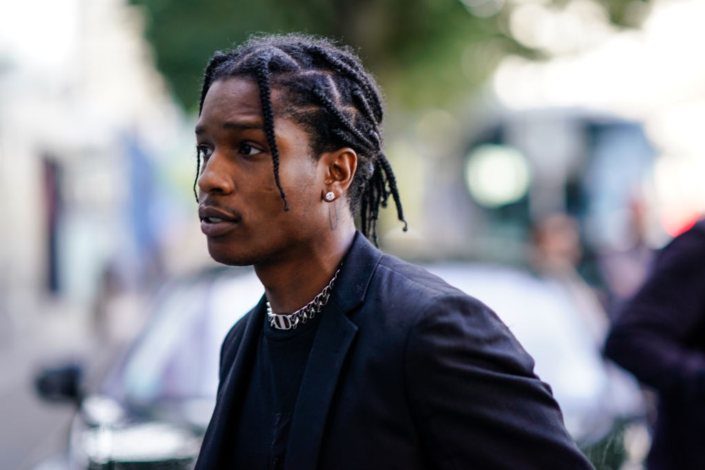 A$AP Rocky is seen outside during Paris Fashion Week on June 24, 2018 (Edward Berthelot/Getty Images)