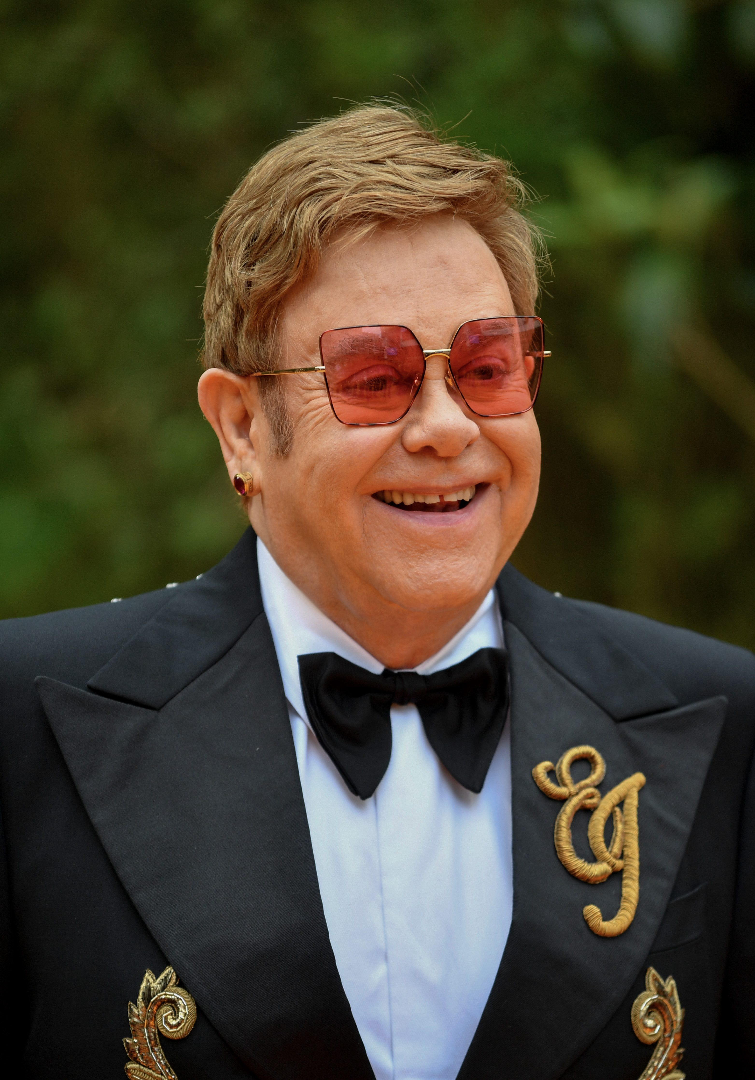 Sir Elton John attends the European Premiere of Disney's 