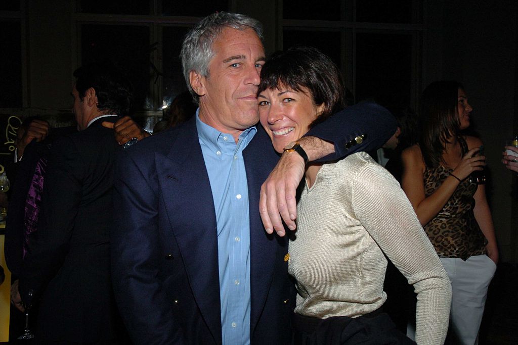 Jeffrey Epstein and Ghislaine Maxwell at a benefit in March 2005 in New York City. (Joe Schildhorn/Patrick McMullan via Getty Images)