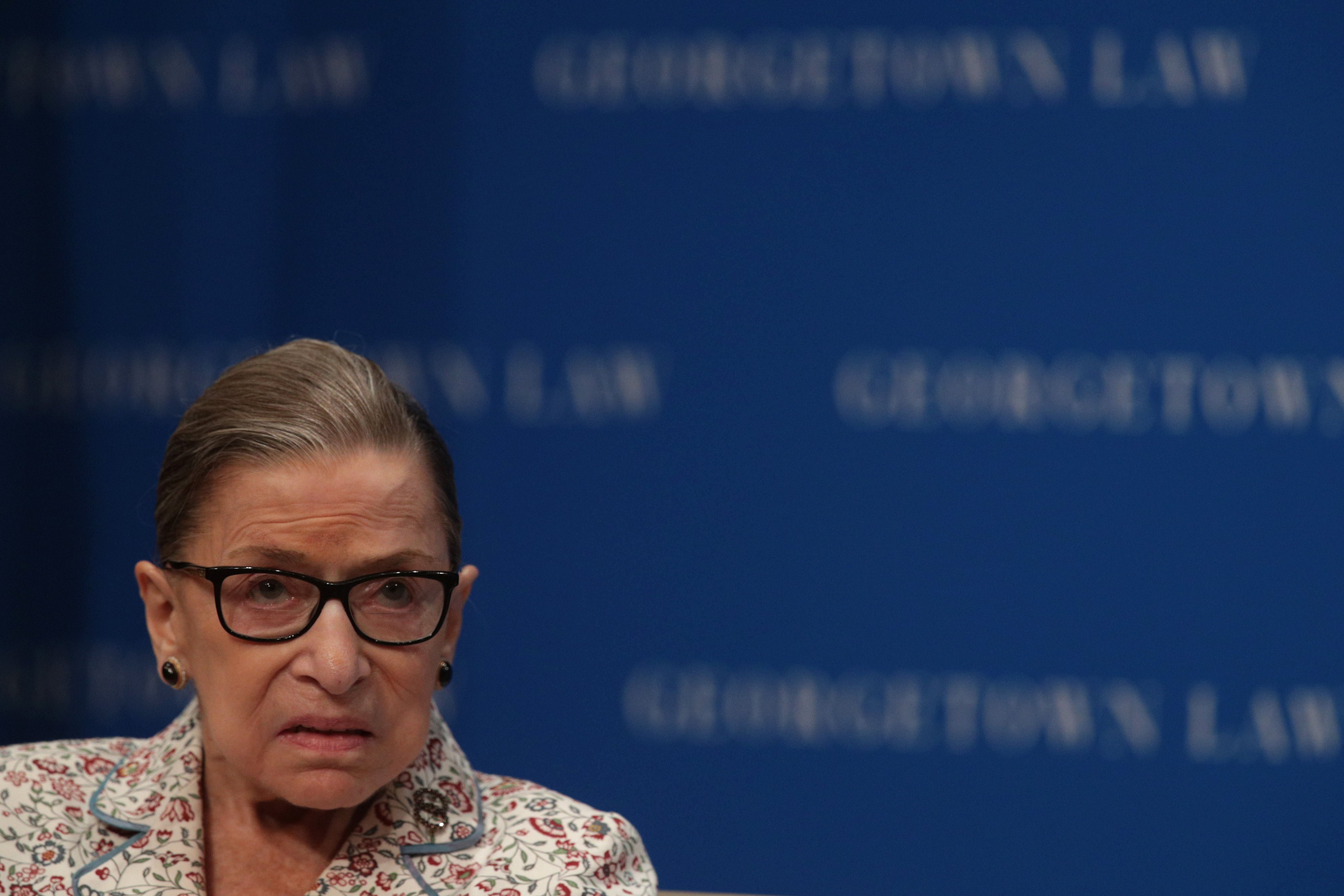 U.S. Supreme Court Justice Ruth Bader Ginsburg participates in a discussion at Georgetown University Law Center July 2, 2019 in Washington, DC. (Alex Wong&mdash;Getty Images)