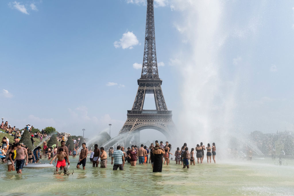 Historic Heat Wave Day In Paris