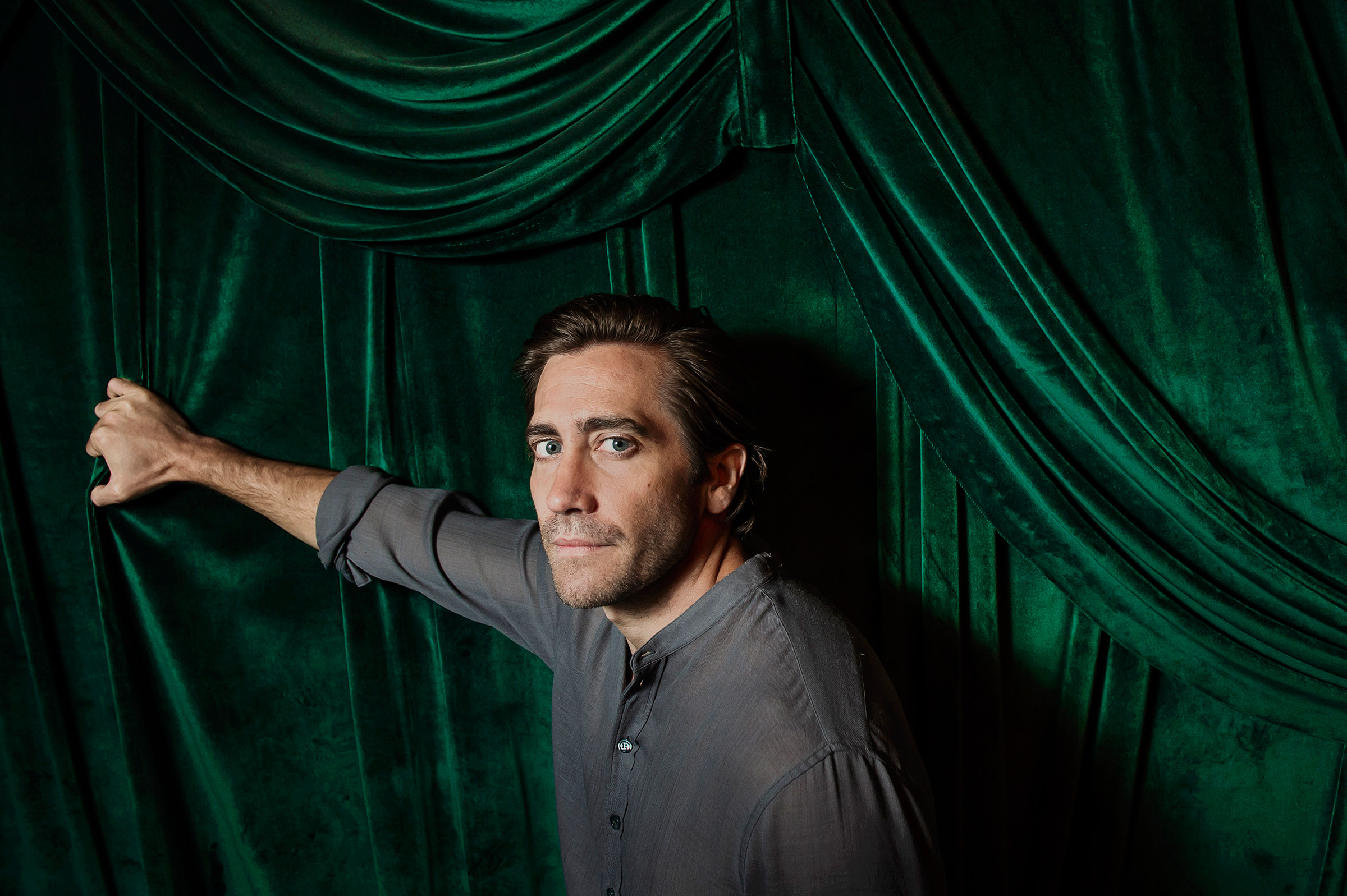 “To me, the more interesting thing is that we also need to be careful about the myths that we tell. And who we believe in,” says actor Jake Gyllenhaal. (Dina Litovsky—Redux for TIME)