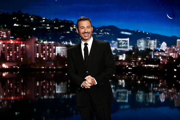 <em>Jimmy Kimmel Live!</em> airs every weeknight at 11:35 p.m. EDT and features a diverse lineup of guests that include celebrities, athletes, musical acts, comedians and human interest subjects, along with comedy bits and a house band. (Randy Holmes/ABC—Getty Images)