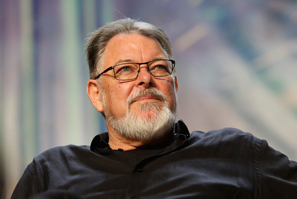 Actor and director Jonathan Frakes speaks at the "TNG - Part 2" panel during the 17th annual official Star Trek convention at the Rio Hotel &amp; Casino in Las Vegas, Nevada on August 3, 2018. (Gabe Ginsberg—Getty Images)