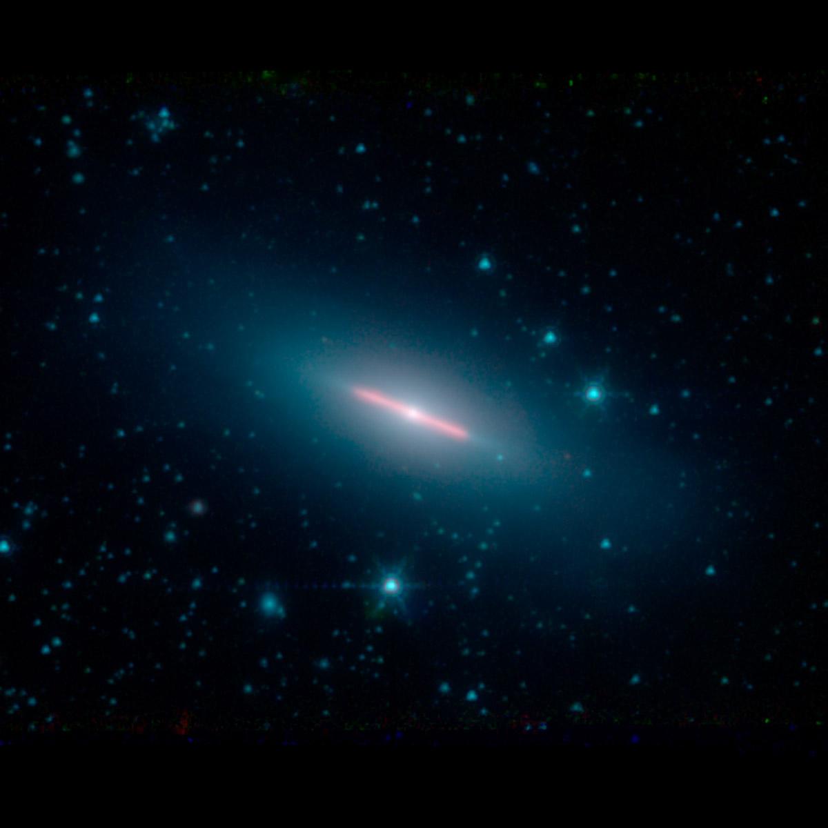 Galaxy NGC 5866, 44 million light-years away from Earth.