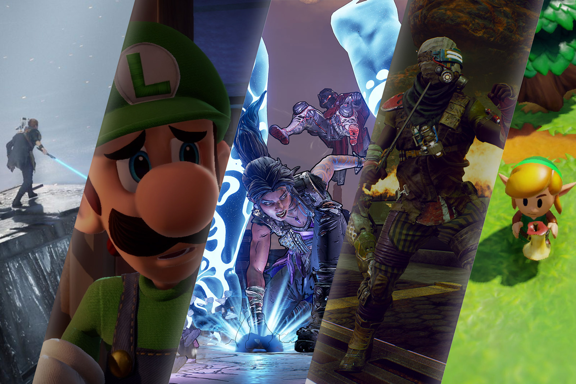 Star Wars Jedi: Fallen Order; Luigi’s Mansion 3; Borderlands 3; The Outer Worlds; The Legend of Zelda: Link’s Awakening