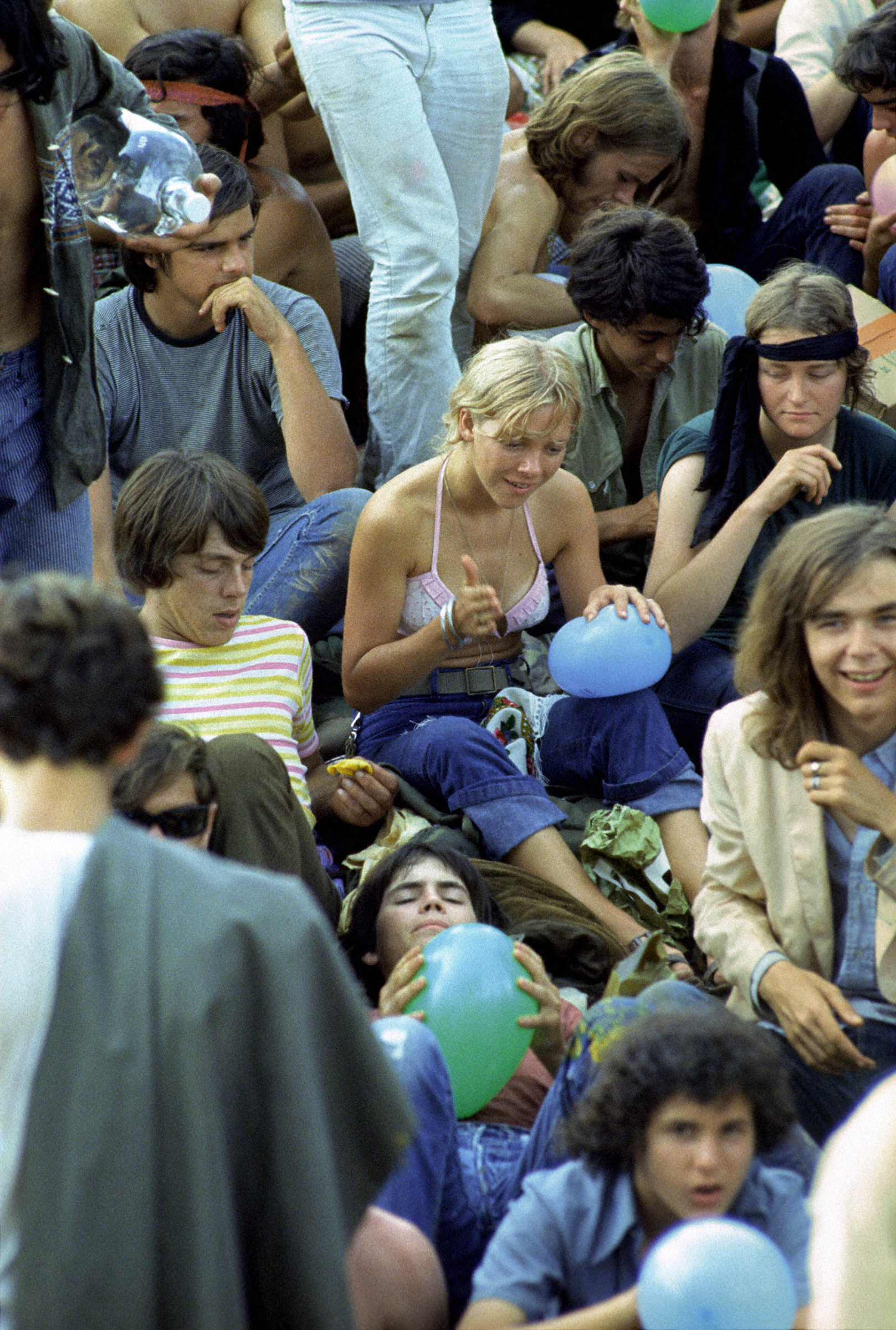 The crowd at Woodstock, in 1969. (Elliott Landy—Redferns/Getty Images)