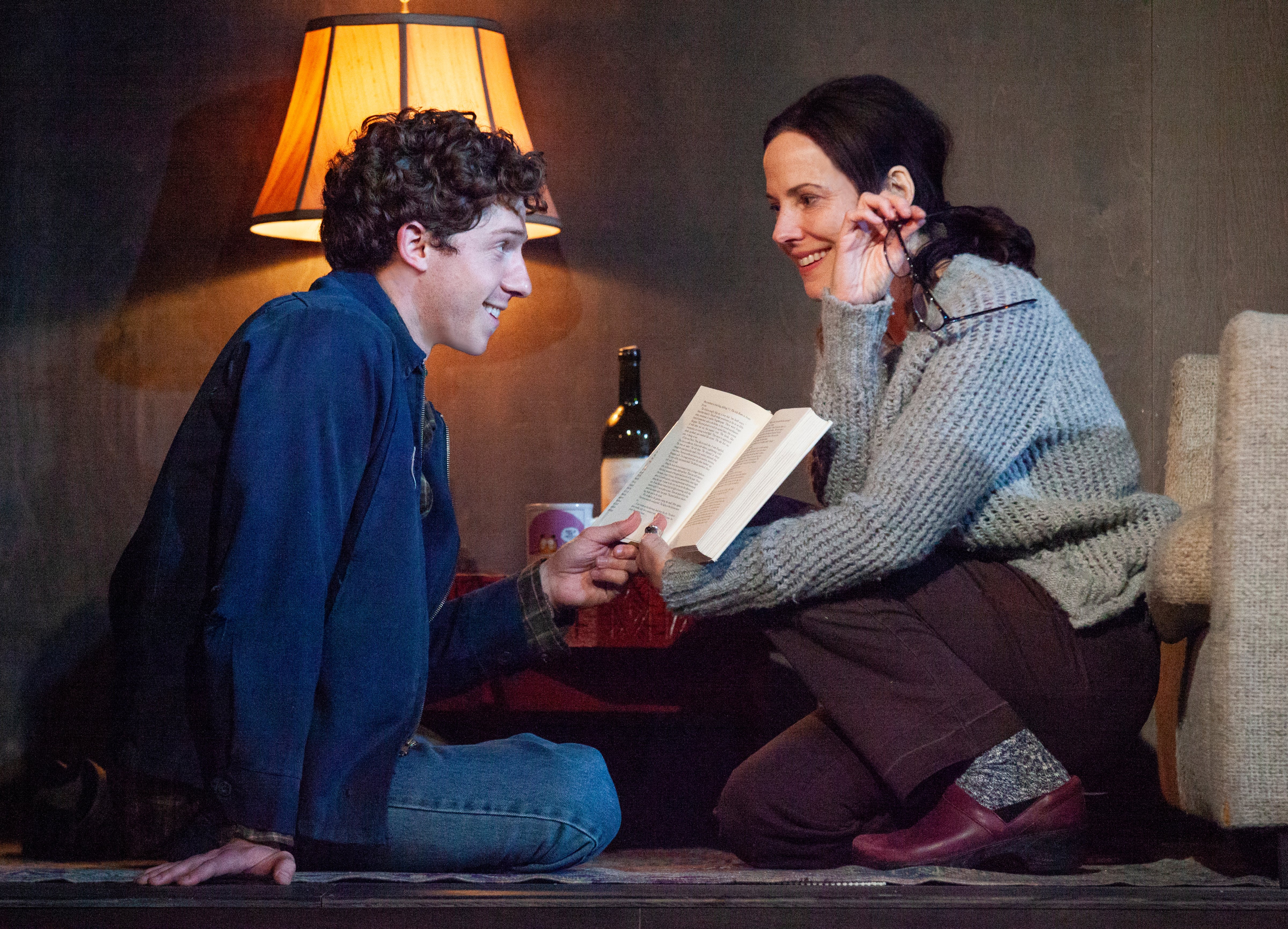 Will Hochman and Mary-Louise Parker in The Sound Inside at the Williamstown Theatre Festival in 2018 (Carolyn Brown)