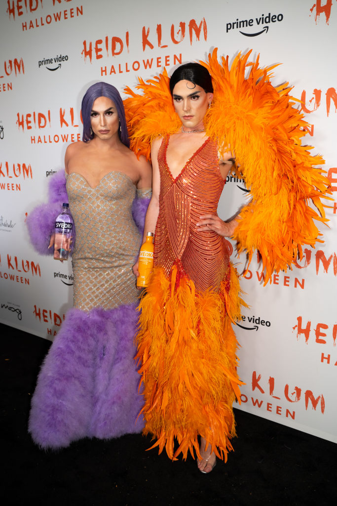 Benito Skinner and Terrence O'Connor attend Heidi Klum's 20th Annual Halloween Party at Cathédrale on October 31, 2019 in New York City. (Gotham—FilmMagic)