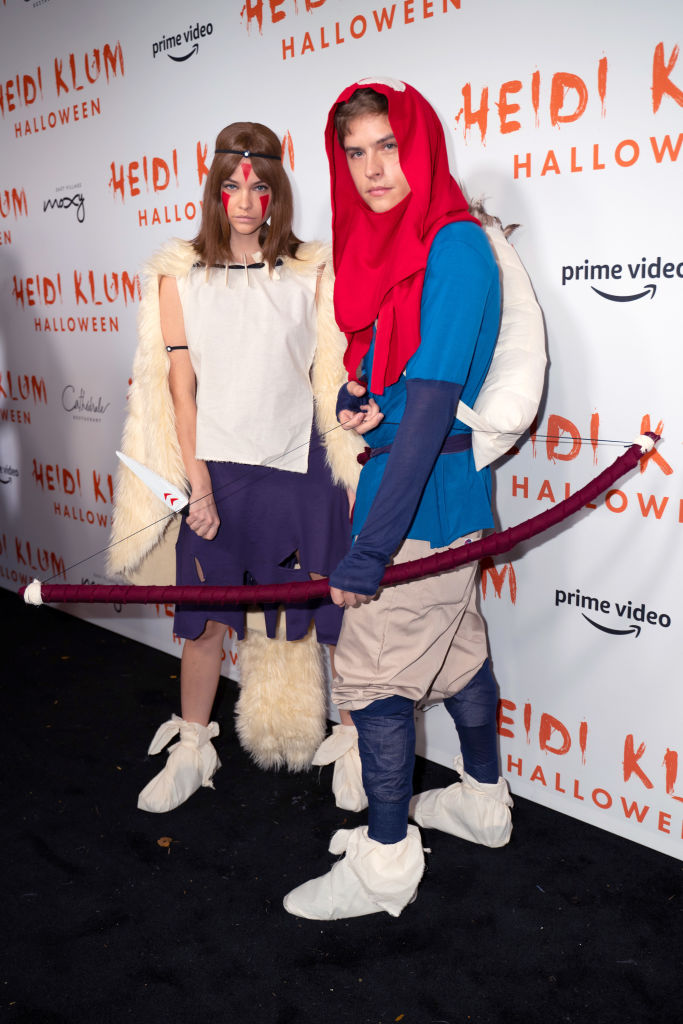 Barbara Palvin and Dylan Sprouse attend Heidi Klum's 20th Annual Halloween Party at Cathédrale on October 31, 2019 in New York City. (Gotham—FilmMagic)