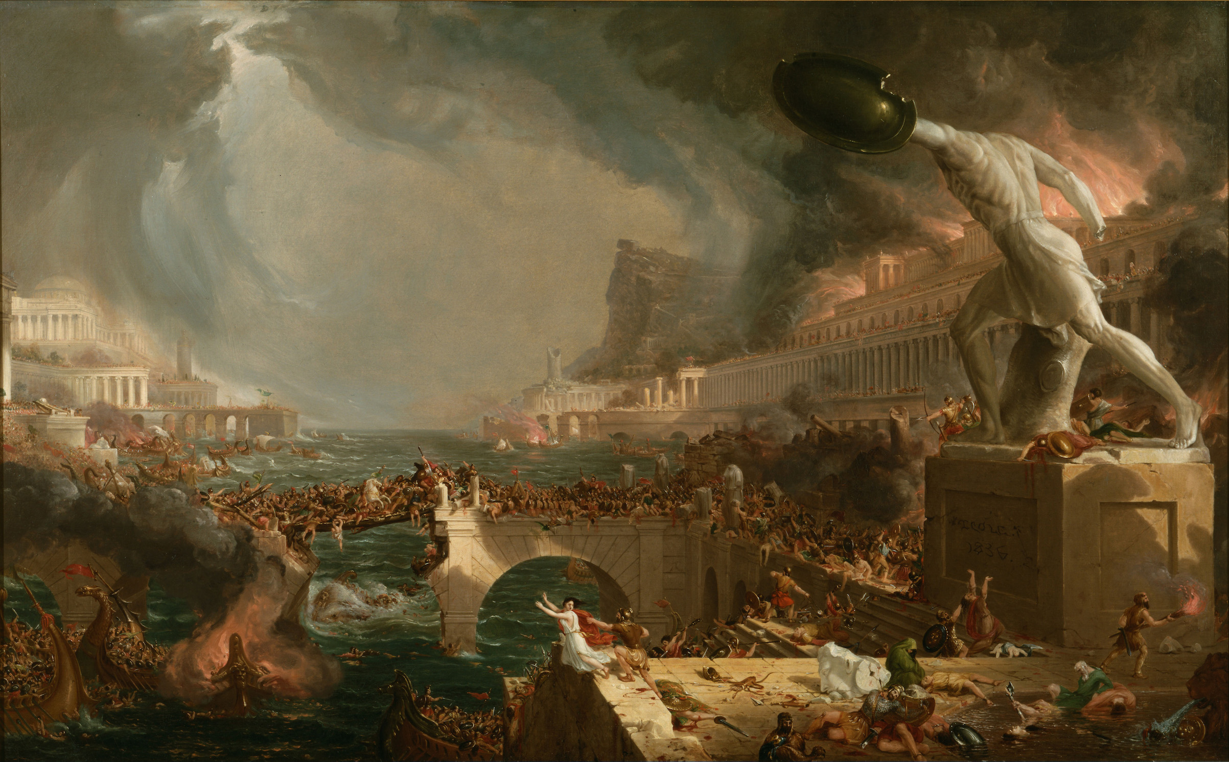 The Course of Empire: Destruction, 1836, by Thomas Cole. Found in the collection of the New-York Historical Society. (Heritage Images/Getty Images)