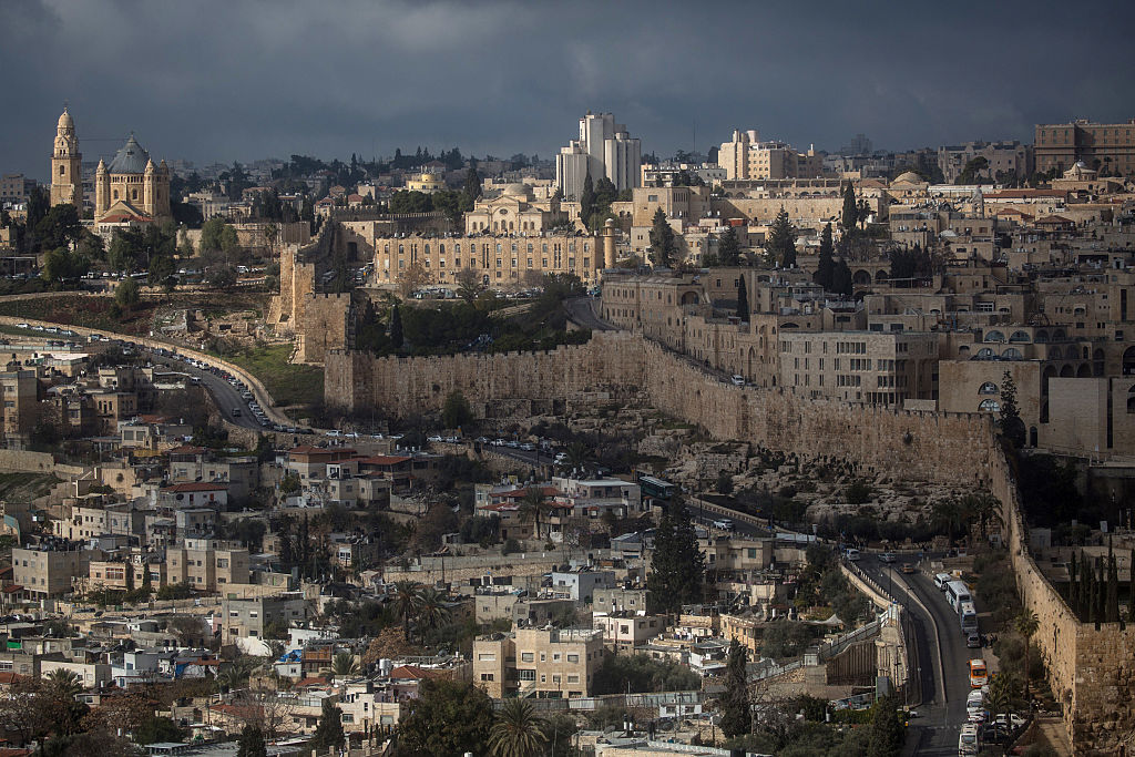 The Old City is seen from the Mount of Olives on January 13, 2017 in Jerusalem, Israel. (Chris McGrath—Getty Images)
