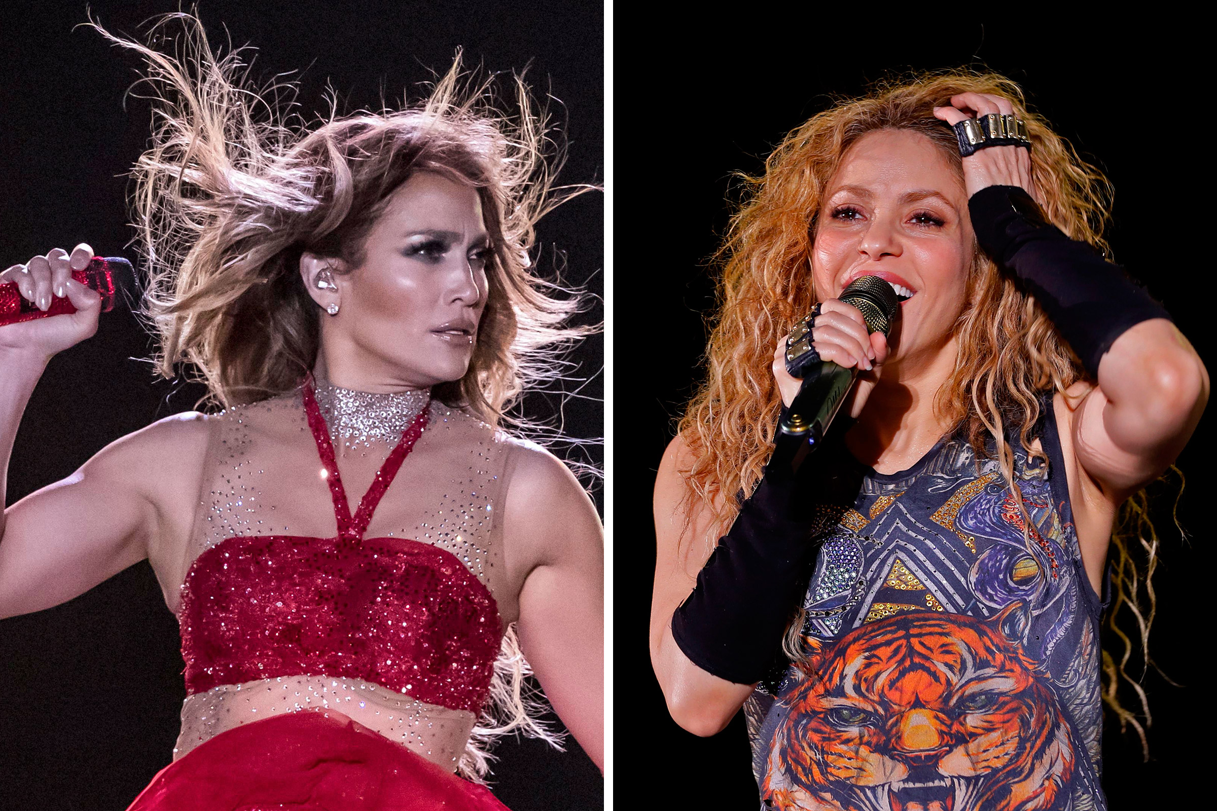 Jennifer Lopez and Shakira will headline the 2020 Super Bowl Halftime Show, they confirmed on Thursday, Sept. 26, 2019. (Getty Images (2))