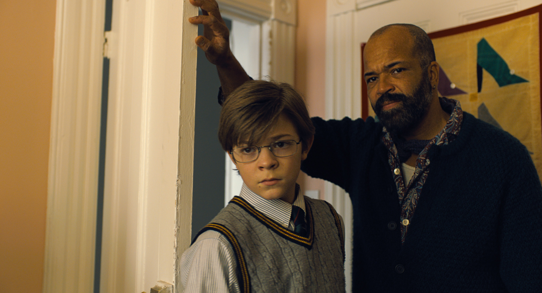 Jeffrey Wright plays Hobie, who helps to raise young Theo (Oakes Fegley) in 'The Goldfinch.' (Courtesy Warner Bros. Pictures)