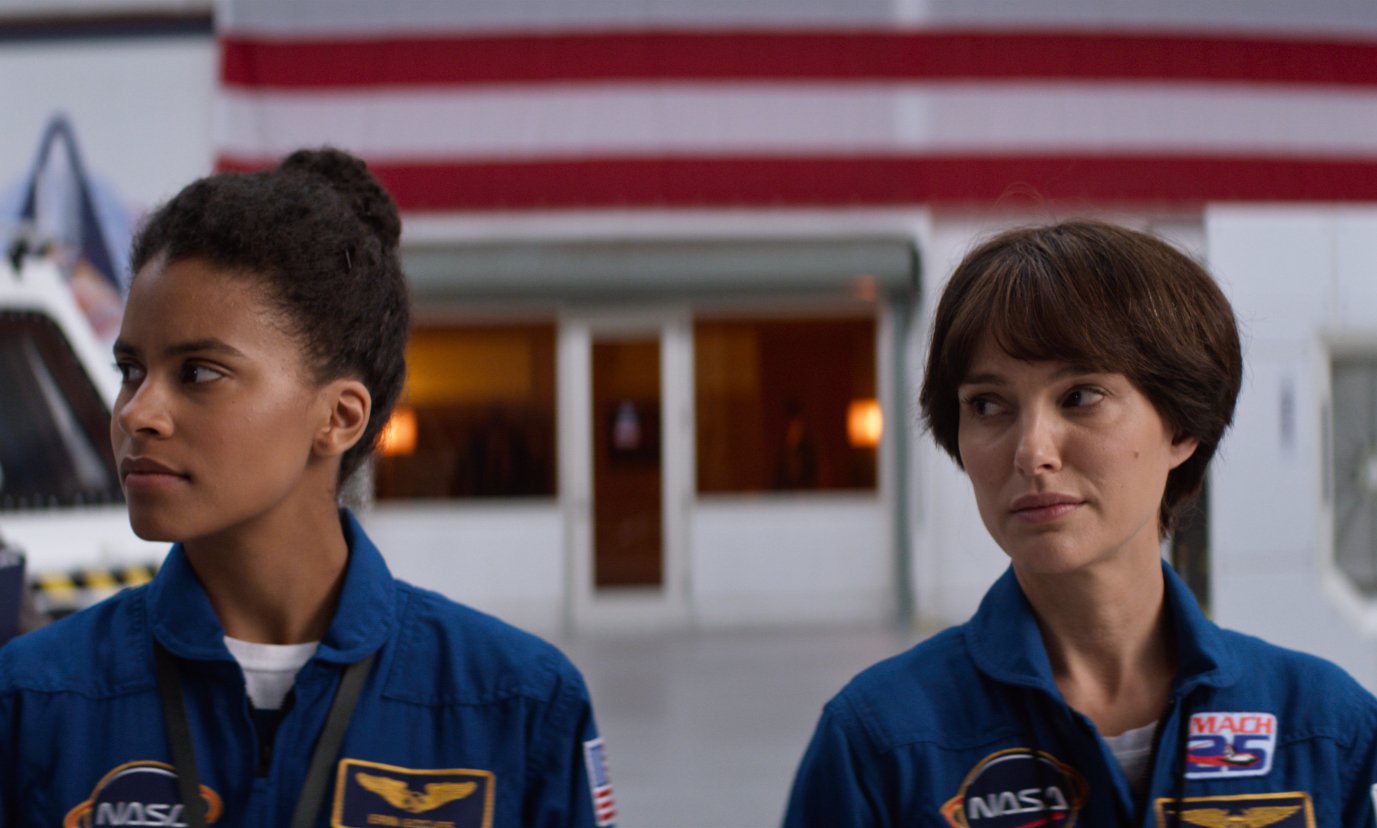 Erin(Zazie Beetz) and Natalie Portman (Lucy) play astronauts competing for a spot on an upcoming space mission in Lucy in the Sky (Photo Courtesy of Fox Searchlight Pictures)