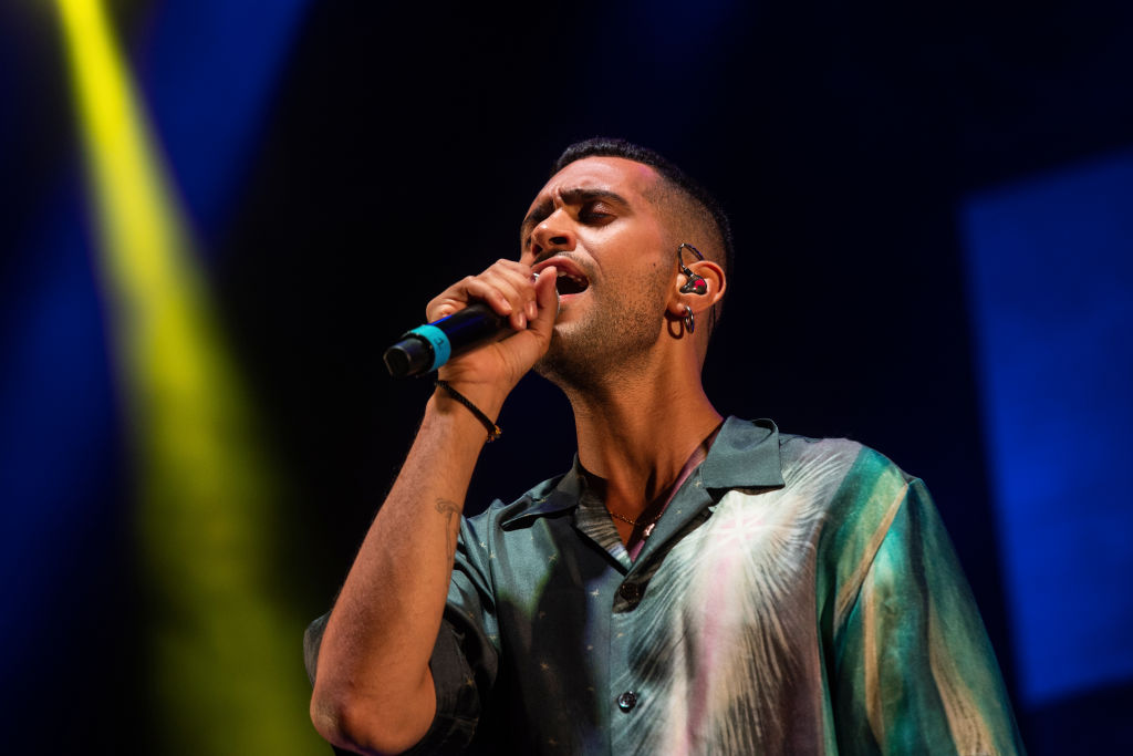 Mahmood performs at Giffoni Film Festival 2019 on July 27, 2019 in Giffoni Valle Piana, Italy. (Ivan Romano—Getty Images)