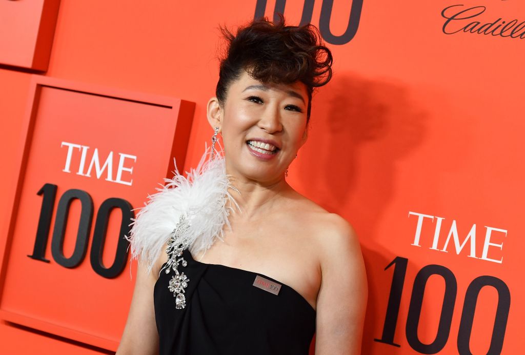 US actress Sandra Oh arrives on the red carpet for the Time 100 Gala at the Lincoln Center in New York on April 23, 2019. (ANGELA WEISS—AFP/Getty Images)