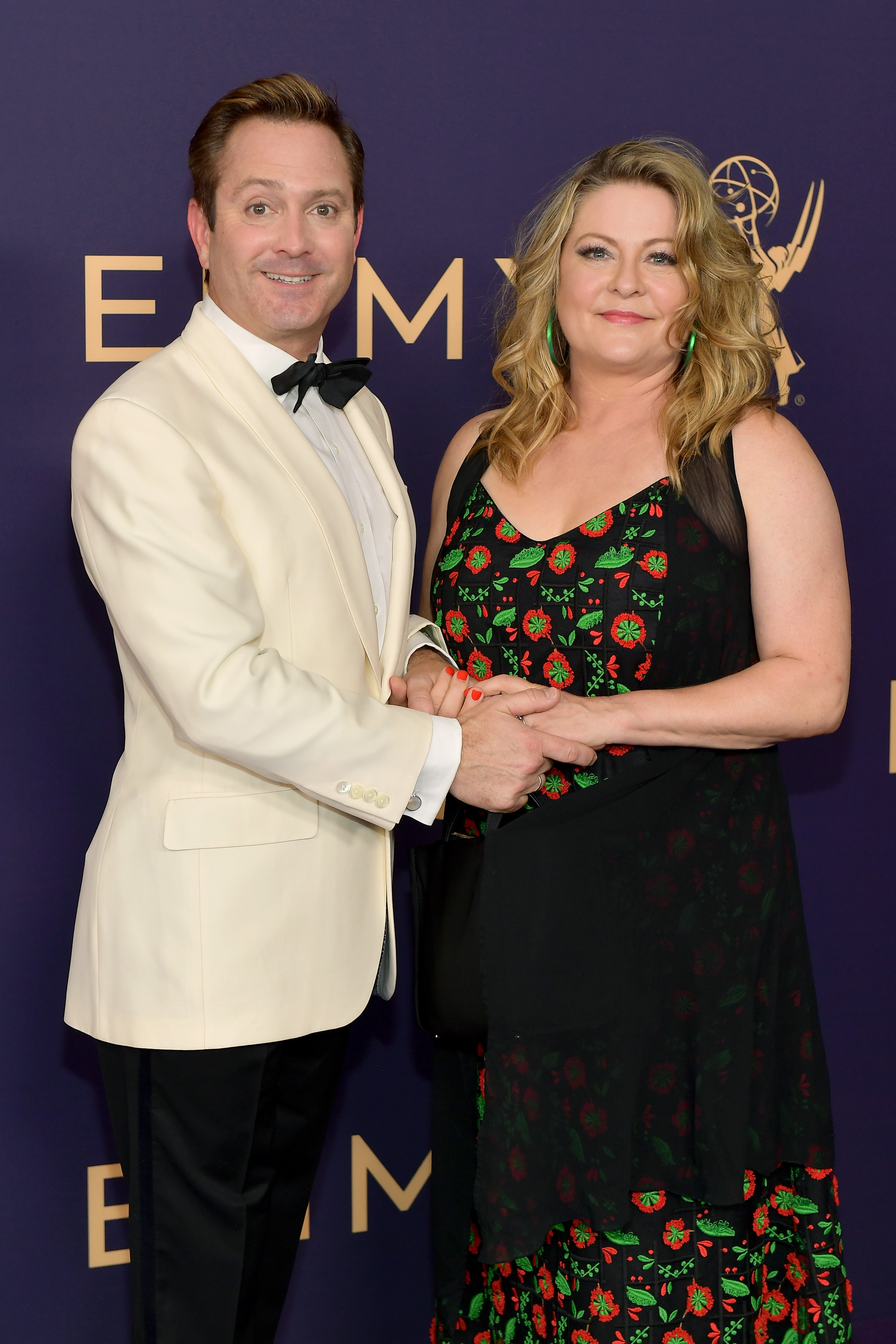 Thomas Lennon and Jenny Robertson attend the 71st Emmy Awardsvin Los Angeles, California. (Matt Winkelmeyer—Getty Images)