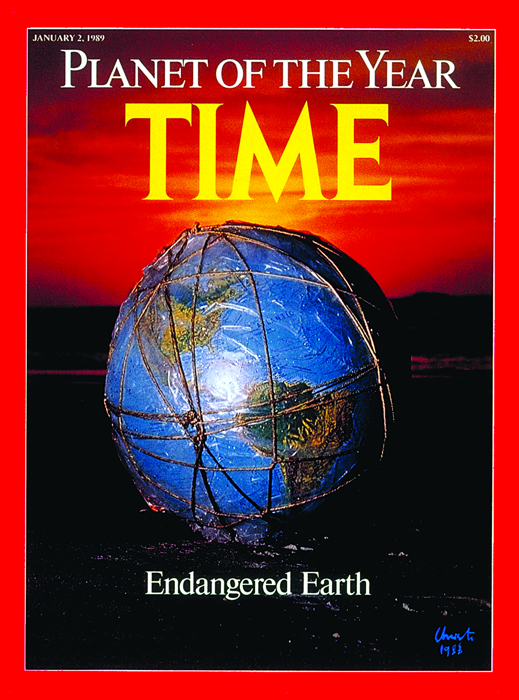 Endangered Earth, Planet of the Year, Jan. 2, 1989 cover