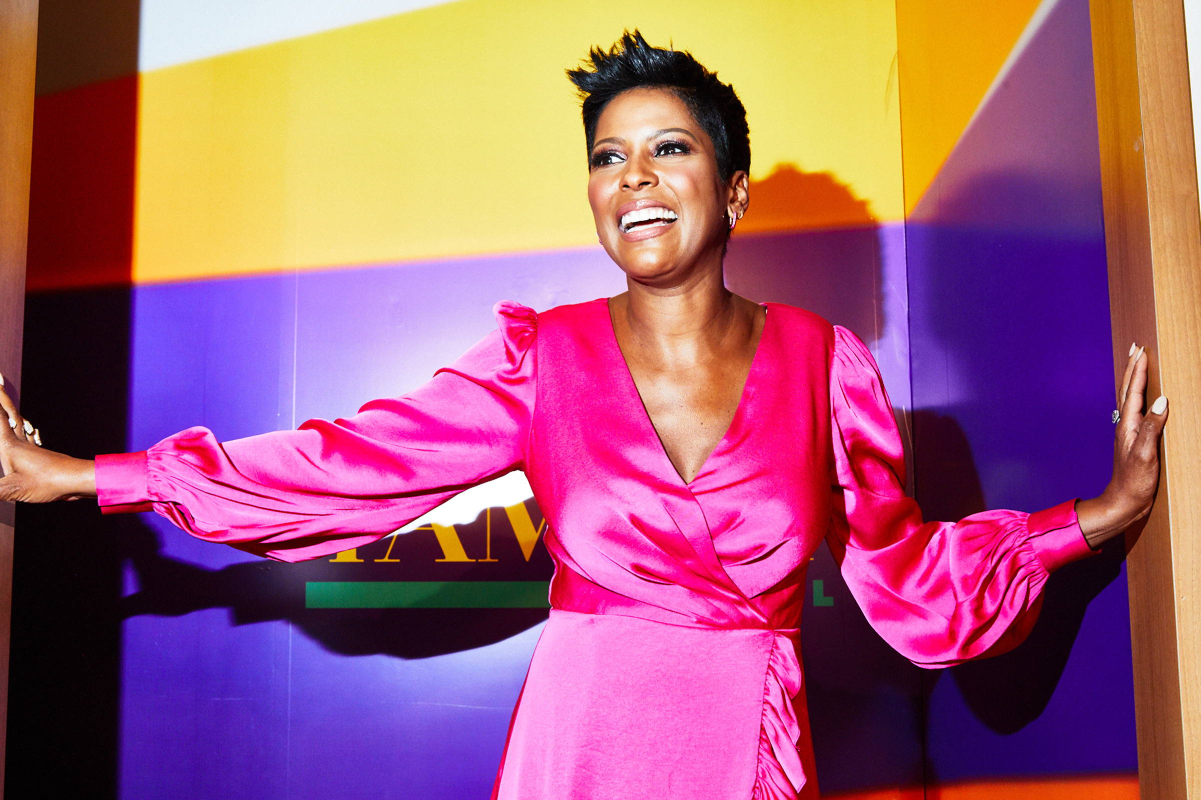 Talk show host Tamron Hall photographed on the set of her new show Aug. 28, 2019 (Amy Lombard for TIME)