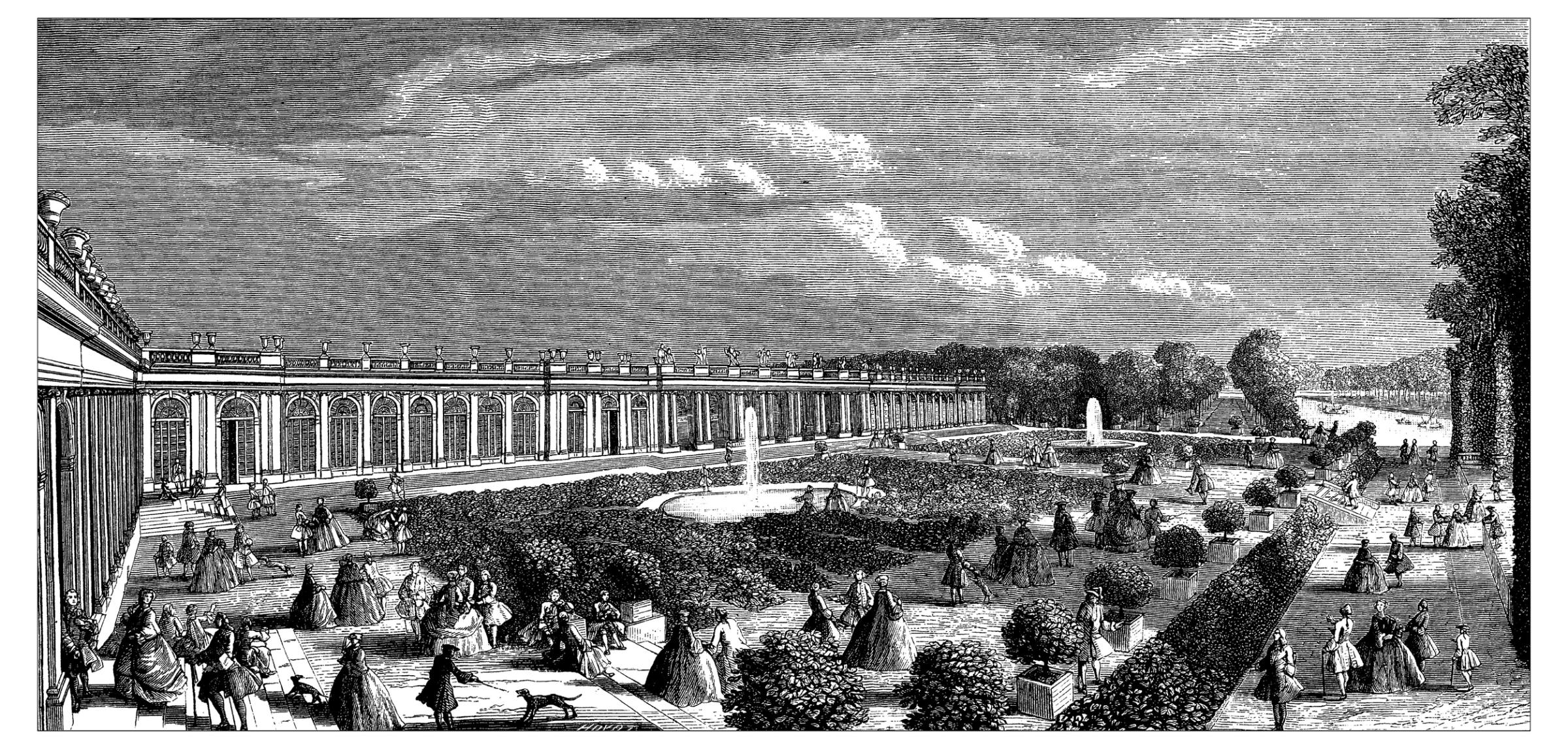 Antique illustration of Grand Trianon