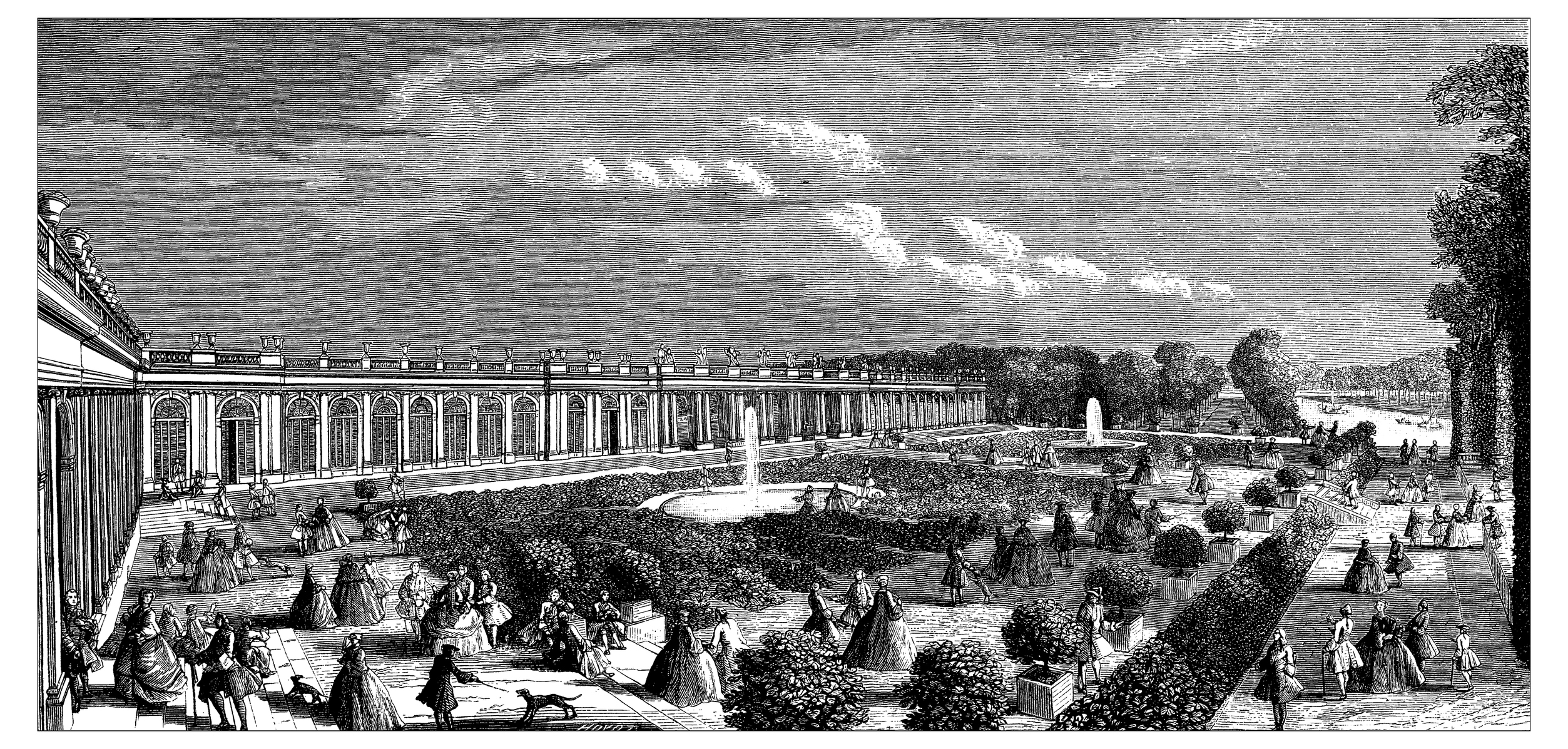 An antique illustration of the Grand Trianon (Getty Images)