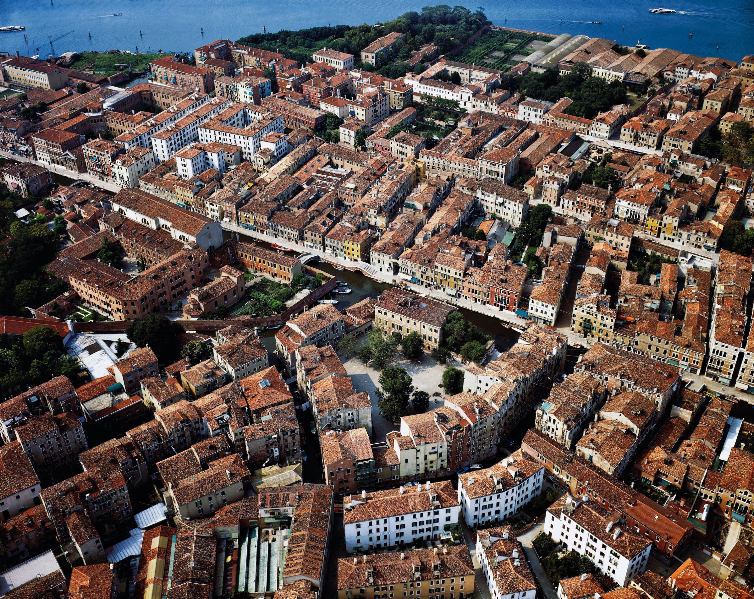 Aerial view of Campo Ghetto Nuovo
