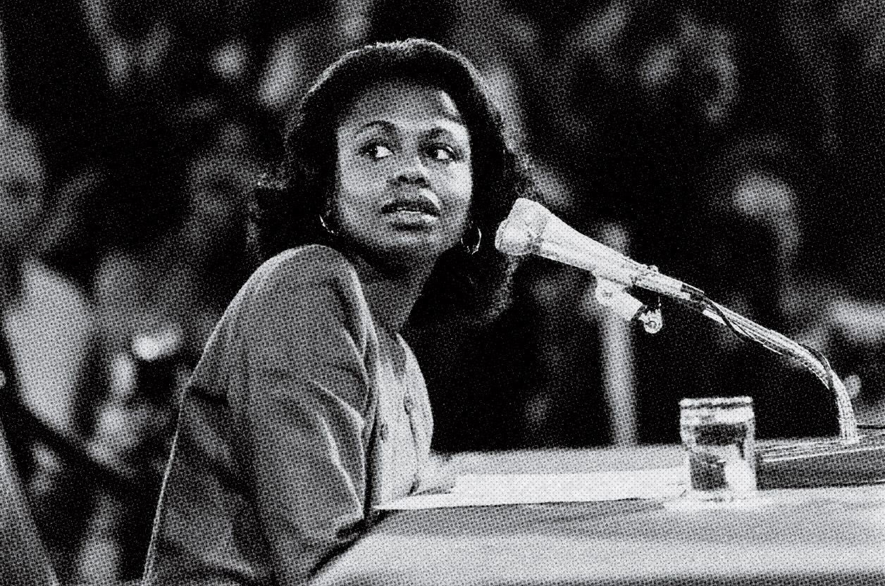 Anita Hill testifies about alleged sexual harassment in 1991