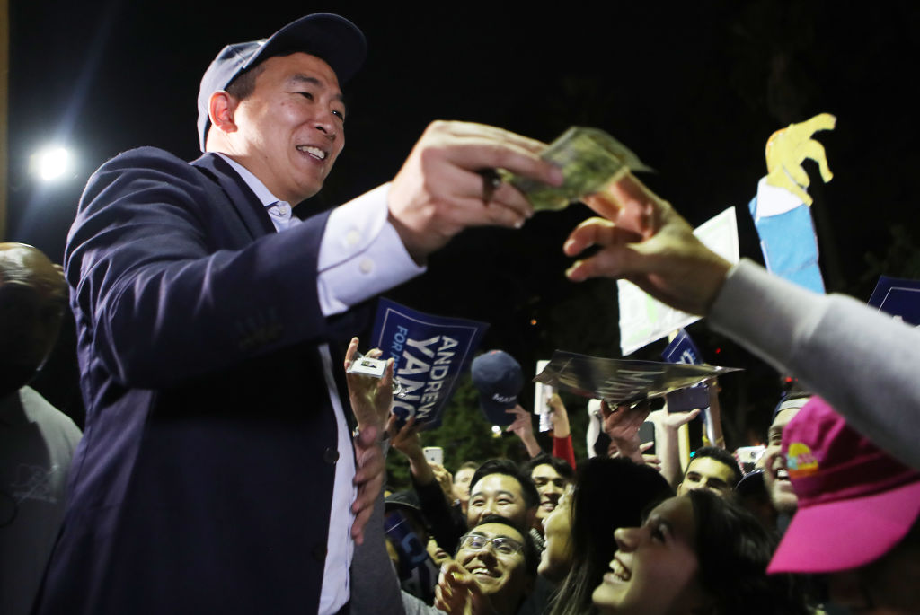 Presidential Candidate Andrew Yang Holds Campaign Rally In Los Angeles