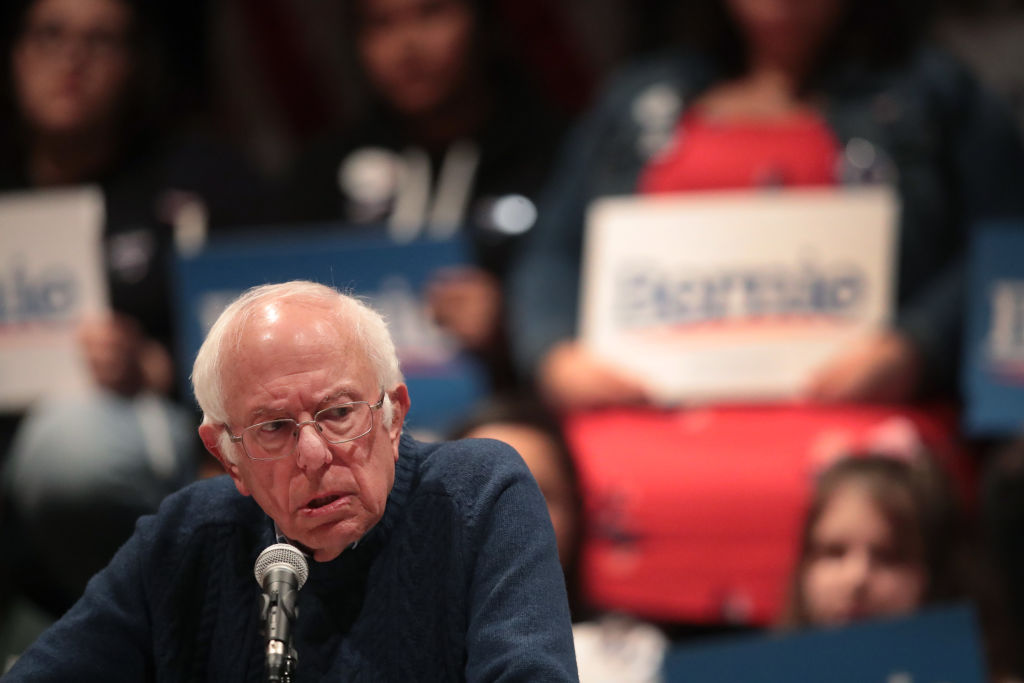 Democratic Presidential Candidate Bernie Sanders Campaigns In Iowa