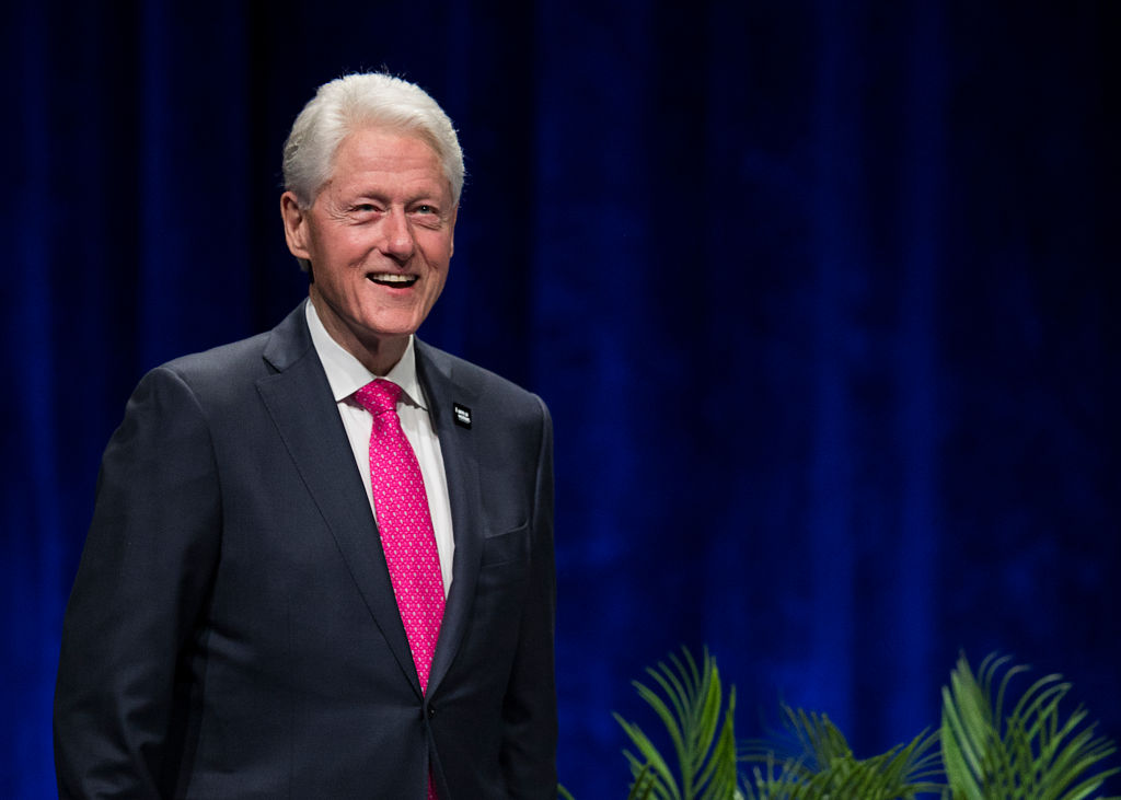 Former President Bill Clinton on stage during "An Evening with President Bill Clinton and former Secretary of State Hillary Rodham Clinton" at Rogers Arena on May 02, 2019 in Vancouver, Canada. (Andrew Chin&mdash;Getty Images)