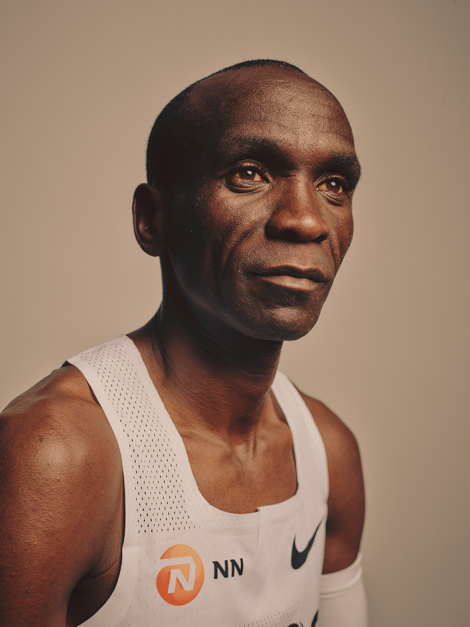Eliud Kipchoge, photographed after his historic race in Vienna, on Oct. 12. (Tom Jamieson)