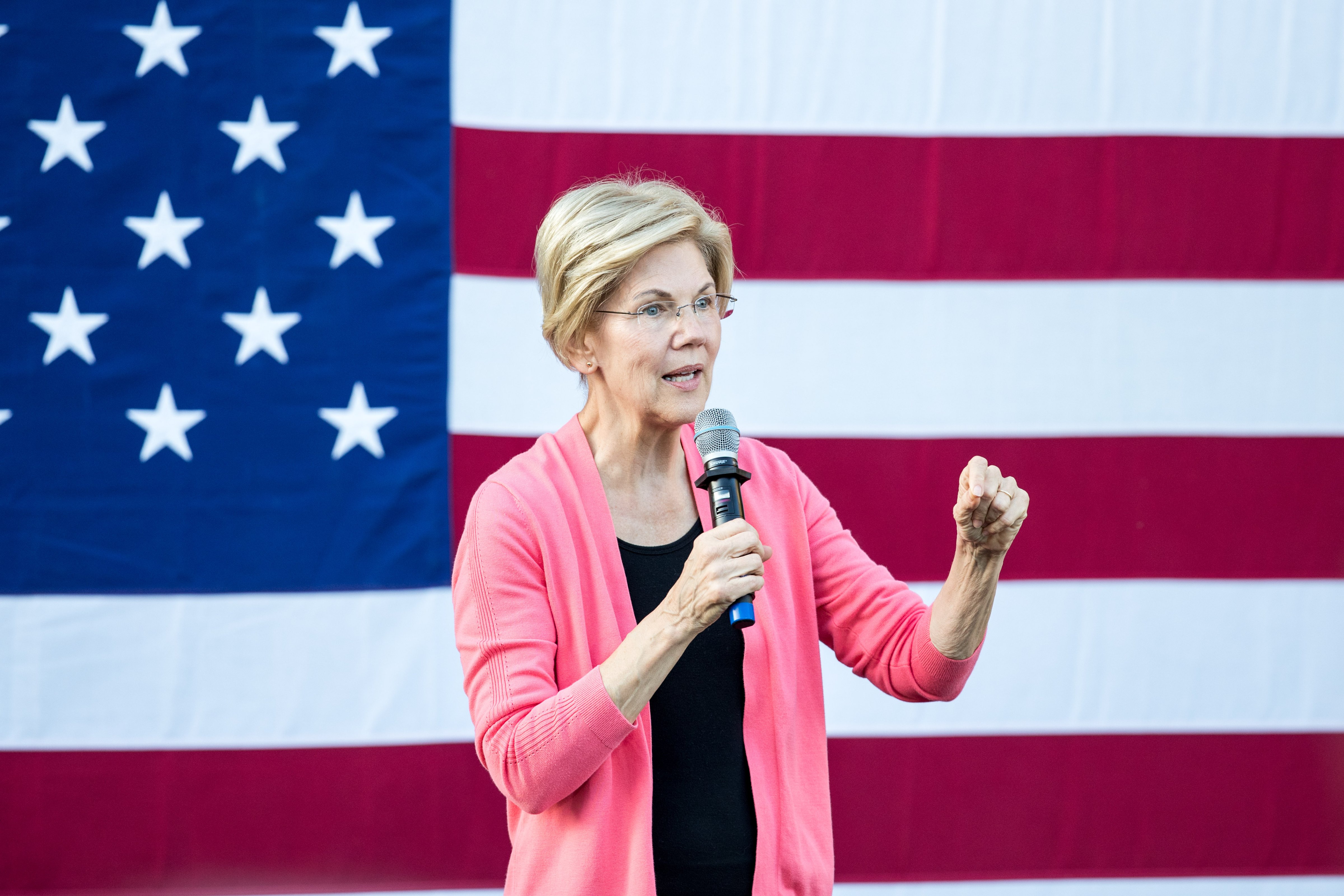 Democratic presidential candidate Sen. Elizabeth Warren (D-MA) speaks during a Town Hall at Keene State College on Sept. 25, 2019 in Keene, New Hampshire. (Scott Eisen/Getty Images)