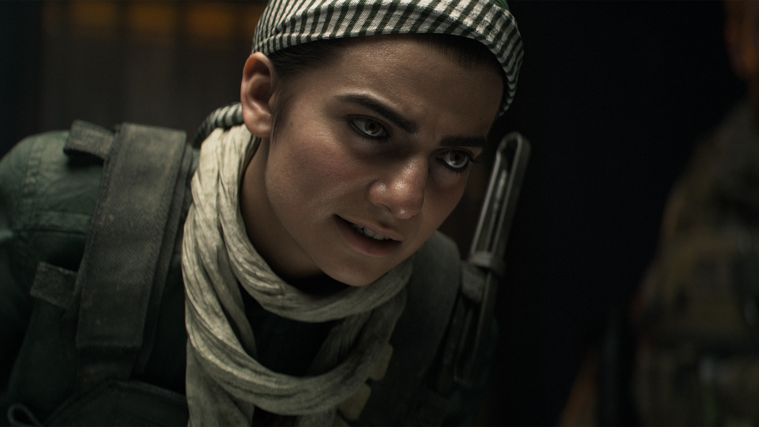 Farah Karim, a character in <em>Call of Duty: Modern Warfare</em>. (Activision/Infinity Ward)