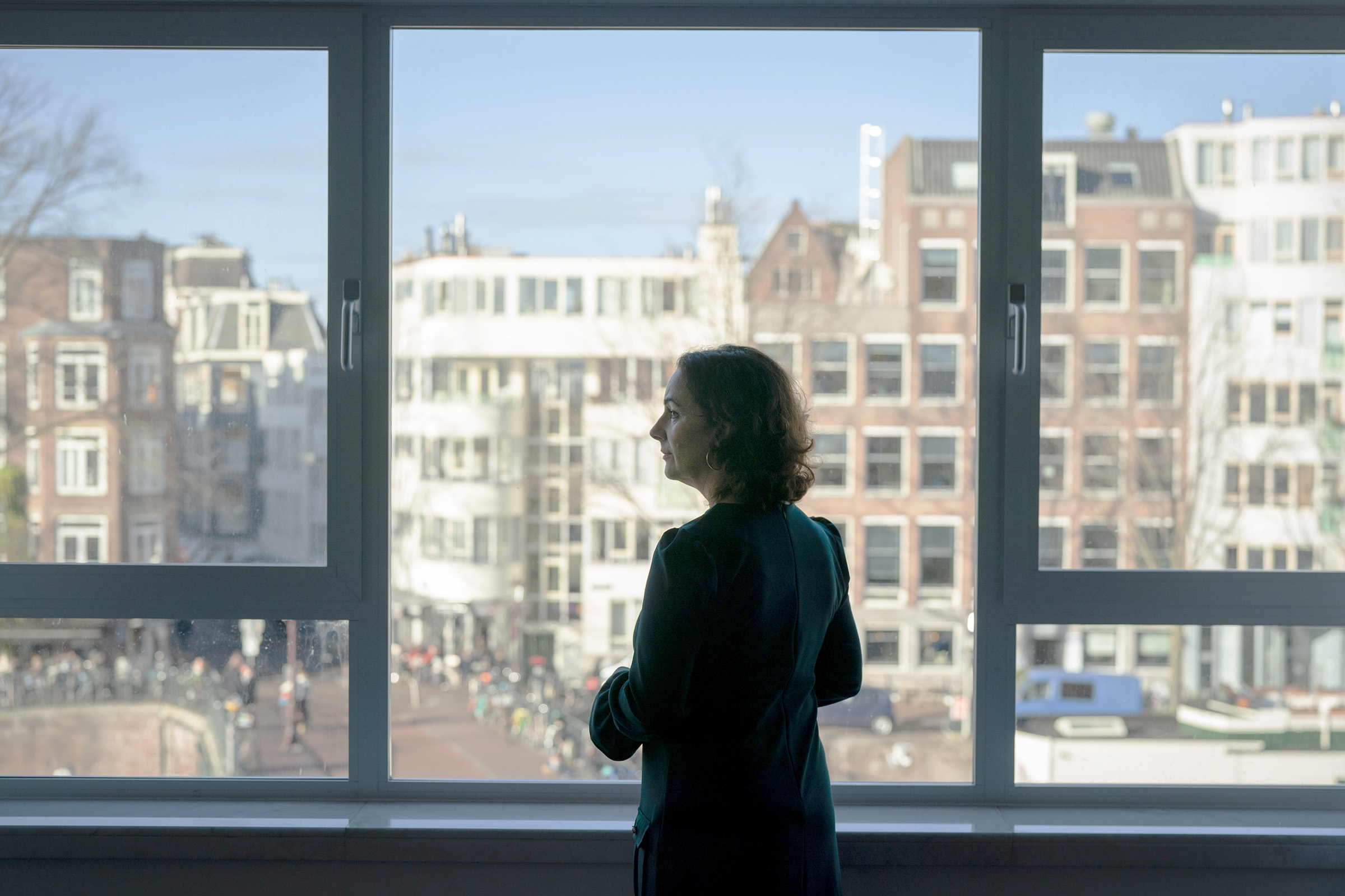 Femke Halsema, mayor of Amsterdam, poses for a photograph in her office in Amsterdam, Netherlands, on Nov. 30, 2018. (Jasper Juinen—Bloomberg via Getty Images)
