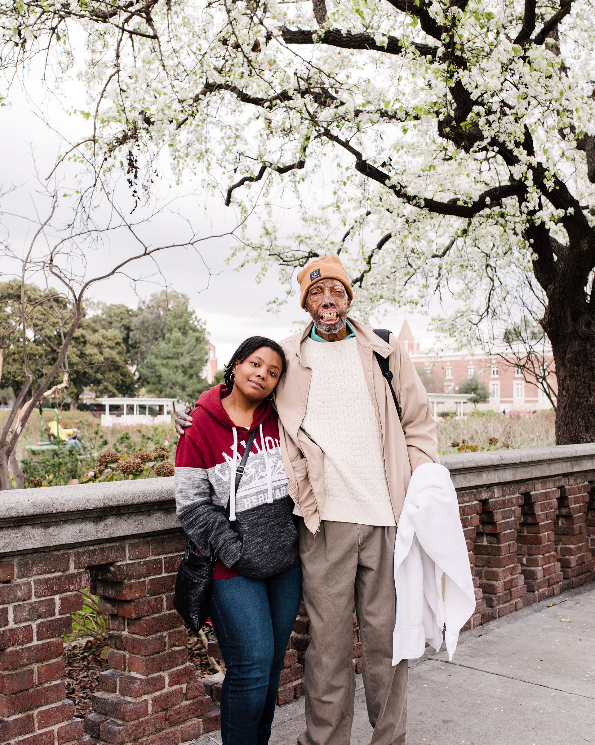 Chelsea with his daughter Ebony at home in California in February 2019, months before his transplant surgery