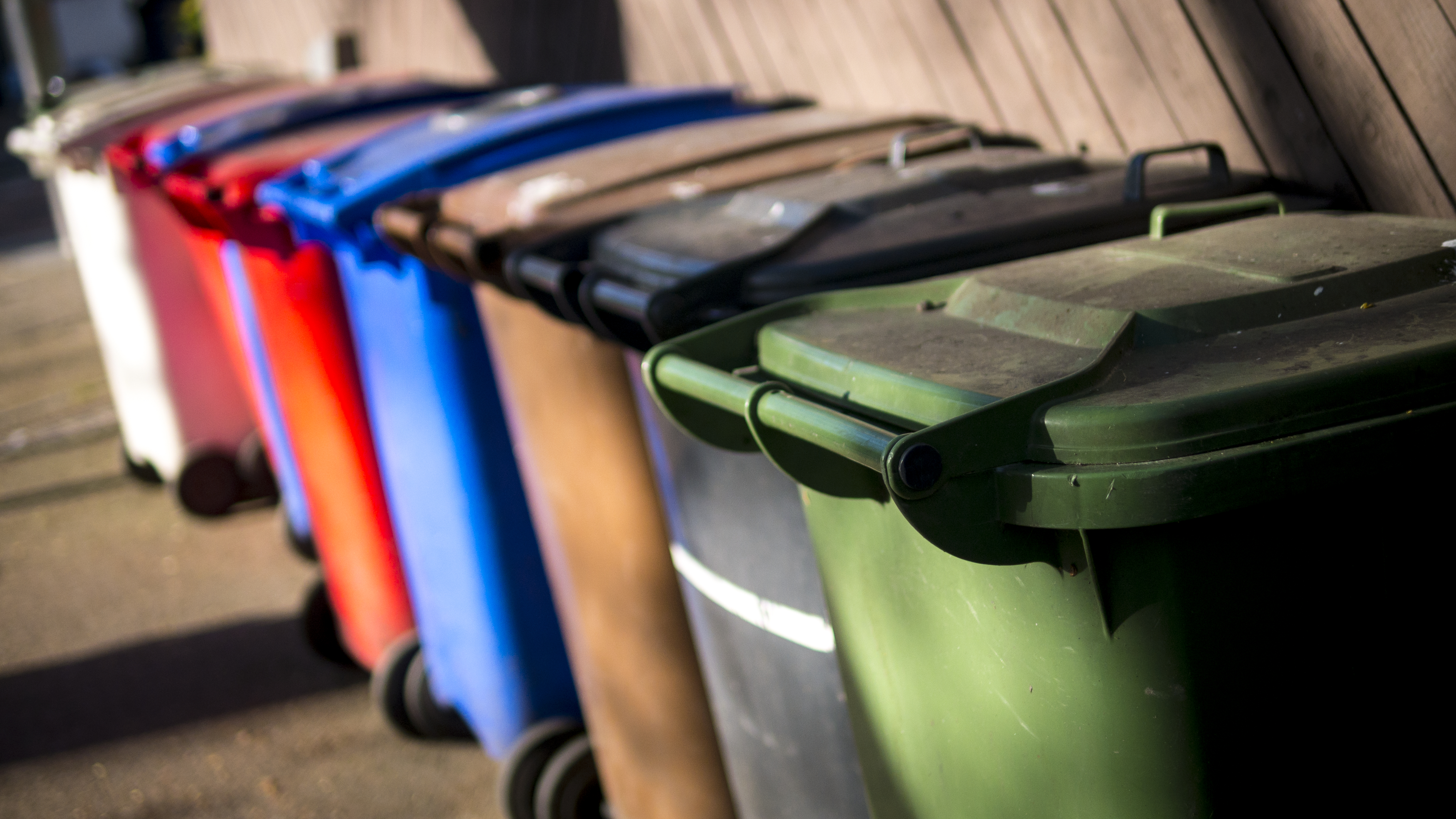 Wheelie Bins for Recycled Rubbish (lenscap67&mdash;Getty Images/iStockphoto)