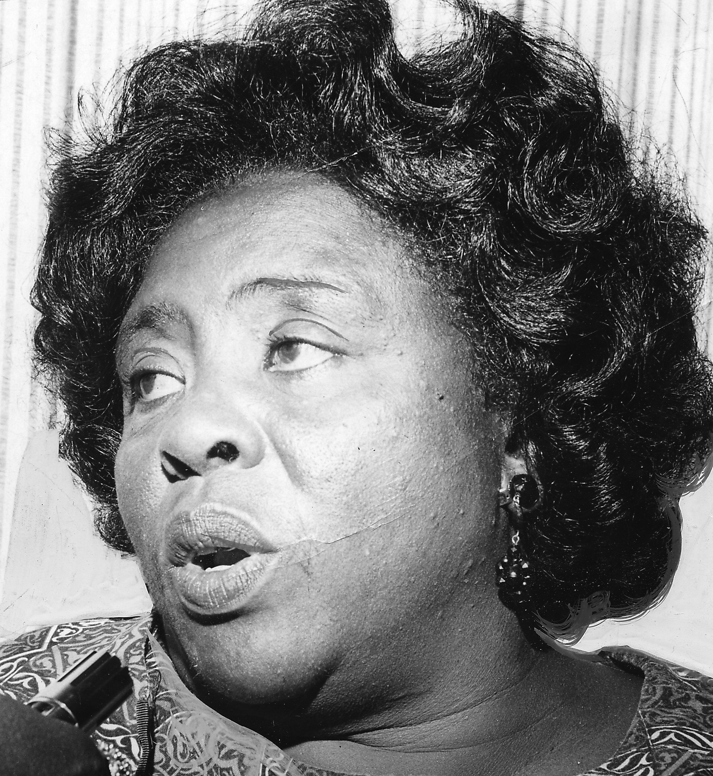 Portrait of civil rights activist and organizer Fannie Lou Hamer, 1965. (Afro American Newspapers/Gado/Getty Images)