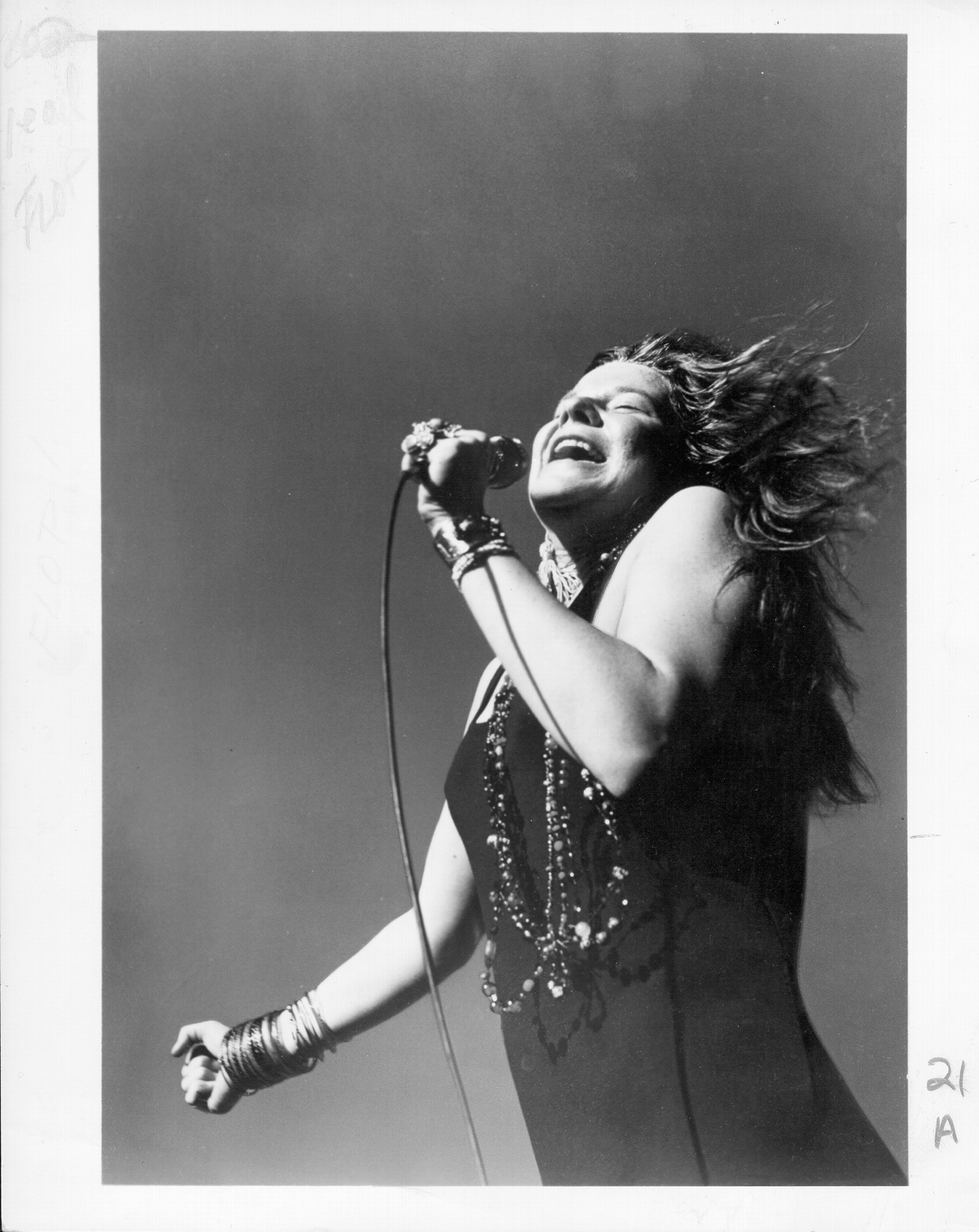 Singer Janis Joplin performs onstage at the Santa Clara County Fairgrounds for the Northern California Folk-Rock Festival on May 18, 1968 in San Jose, California. (Michael Ochs Archives)