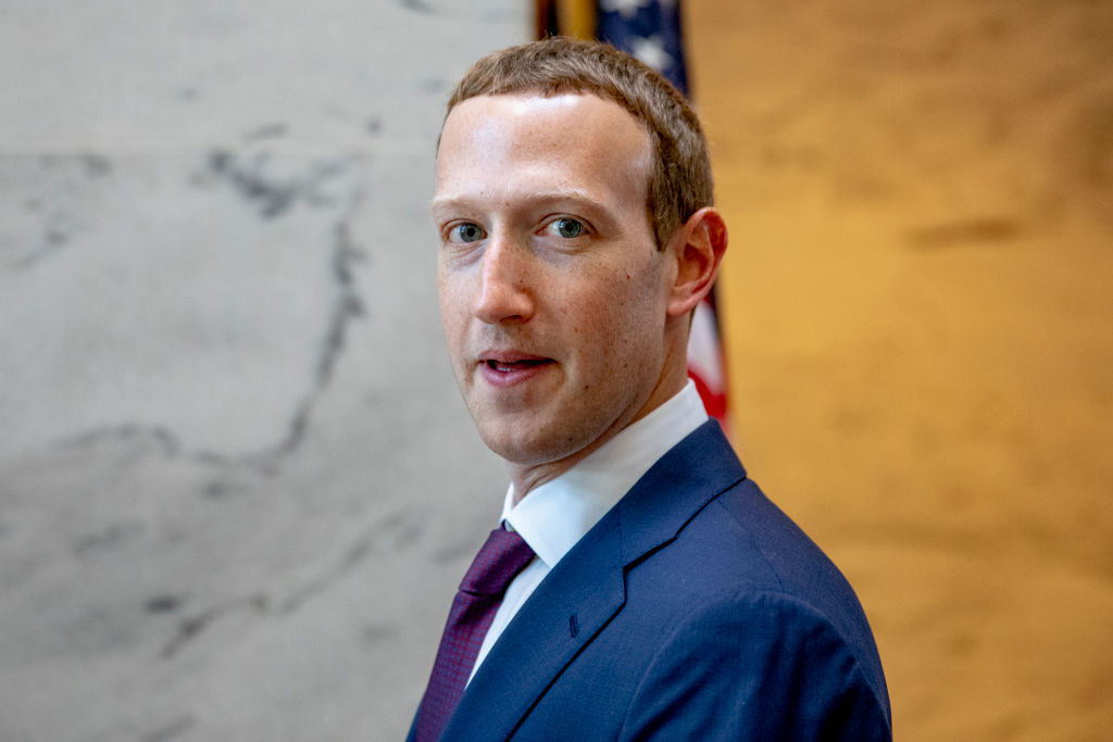 Facebook founder and CEO Mark Zuckerberg leaves a meeting with Senator John Cornyn (R-TX) in his office on Capitol Hill on September 19, 2019 in Washington, DC. (Samuel Corum&mdash;Getty Images)