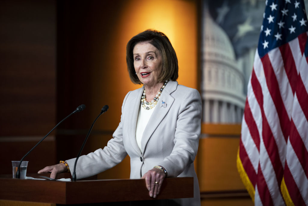 U.S. House Speaker Nancy Pelosi, a Democrat from California, speaks during a news conference on Capitol Hill in Washington, D.C., U.S. on Thursday, Oct. 17, 2019. (Al Drago—Bloomberg/Getty Images)