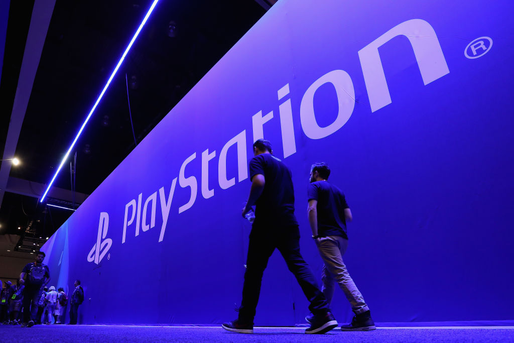 LOS ANGELES, CA - JUNE 13:  Game enthusiasts and industry personnel walk past the 'Sony Playstation' exhibit during the Electronic Entertainment Expo E3 at the Los Angeles Convention Center on June 13, 2017 in Los Angeles, California.  (Photo by Christian Petersen/Getty Images) (Christian Petersen&mdash;Getty Images)