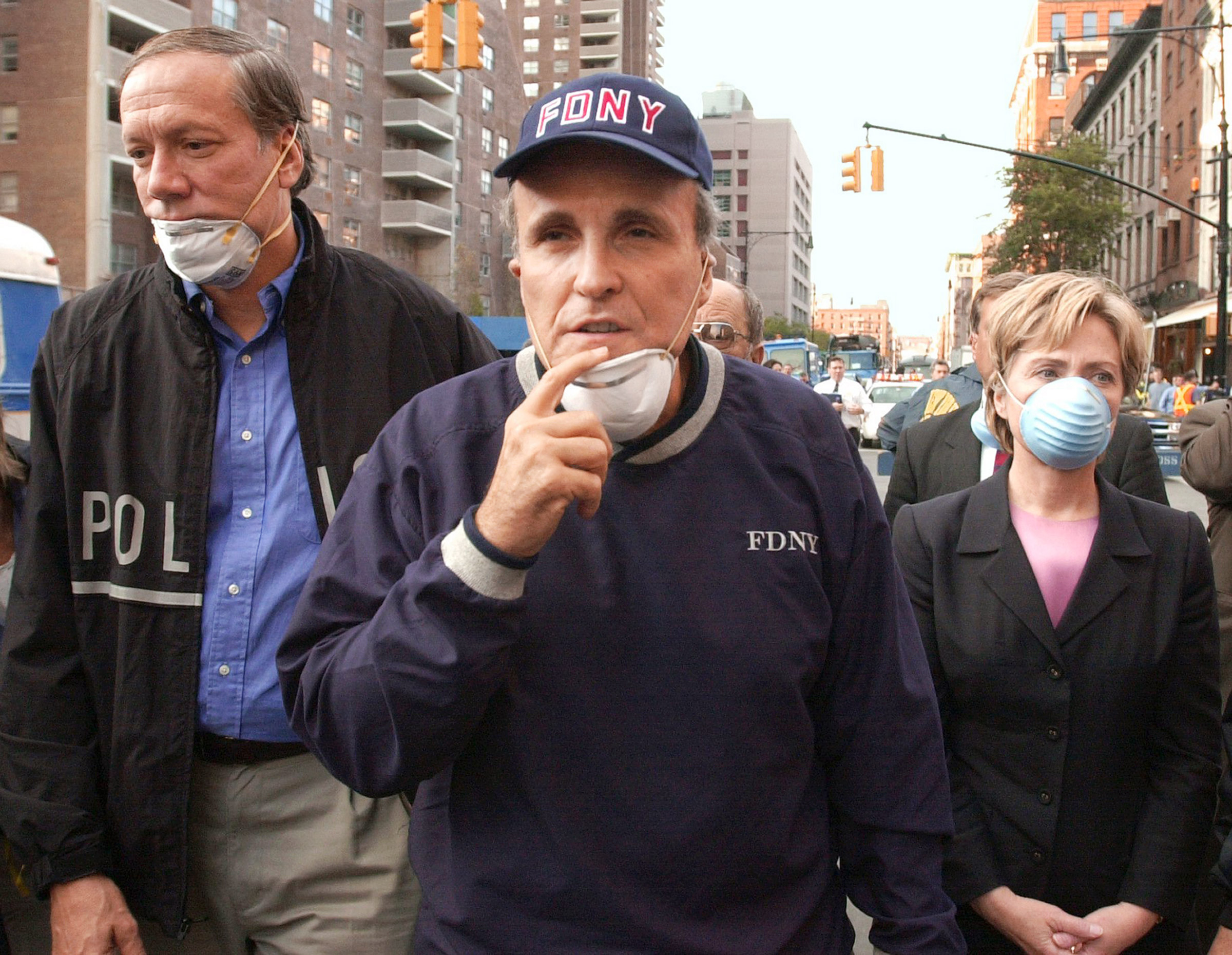 Giuliani became a figure of resilience after the Sept. 11 attacks (Robert F. Bukaty—AP)