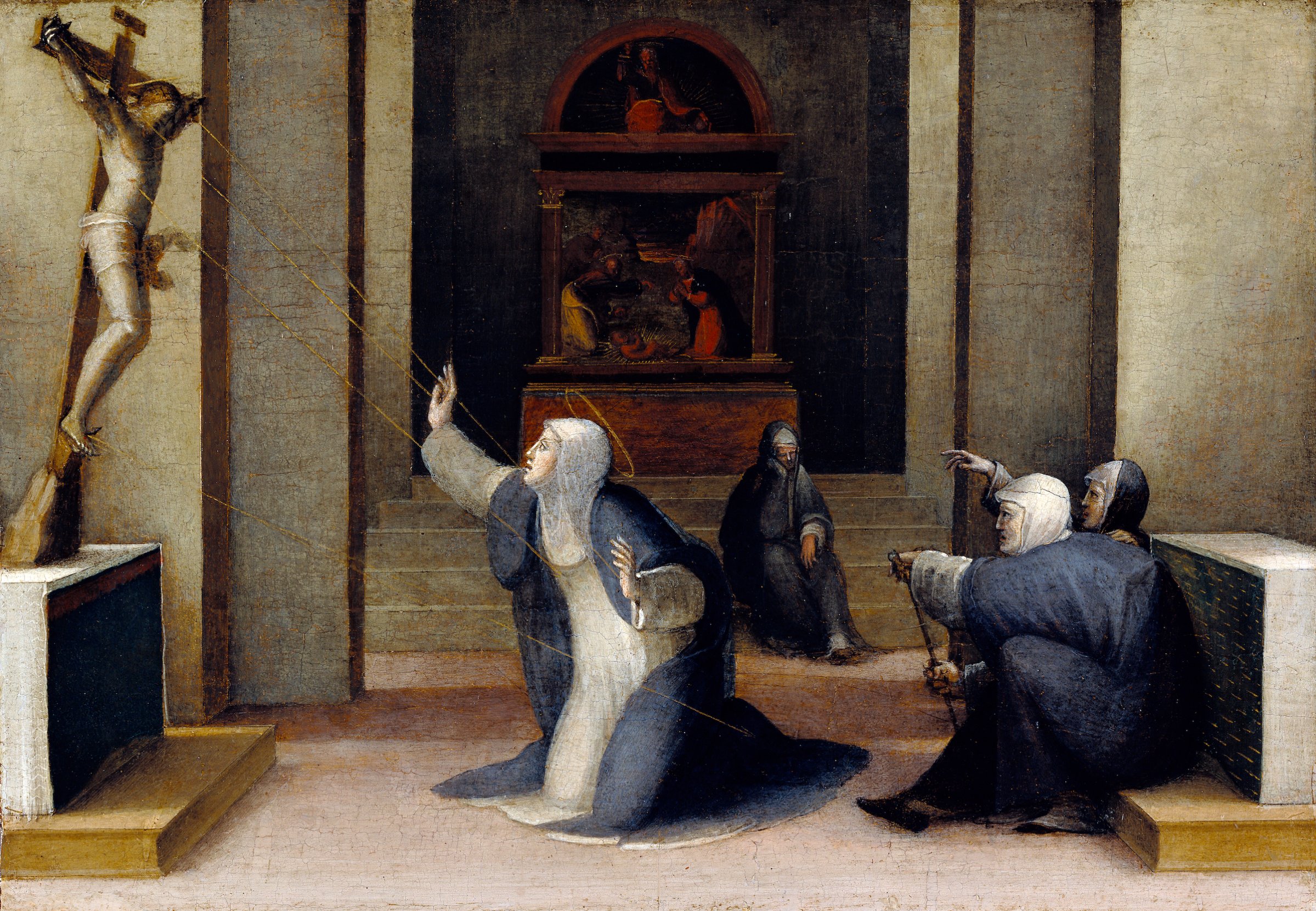 Saint Catherine of Siena Receiving the Stigmata by Domenico Beccafumi