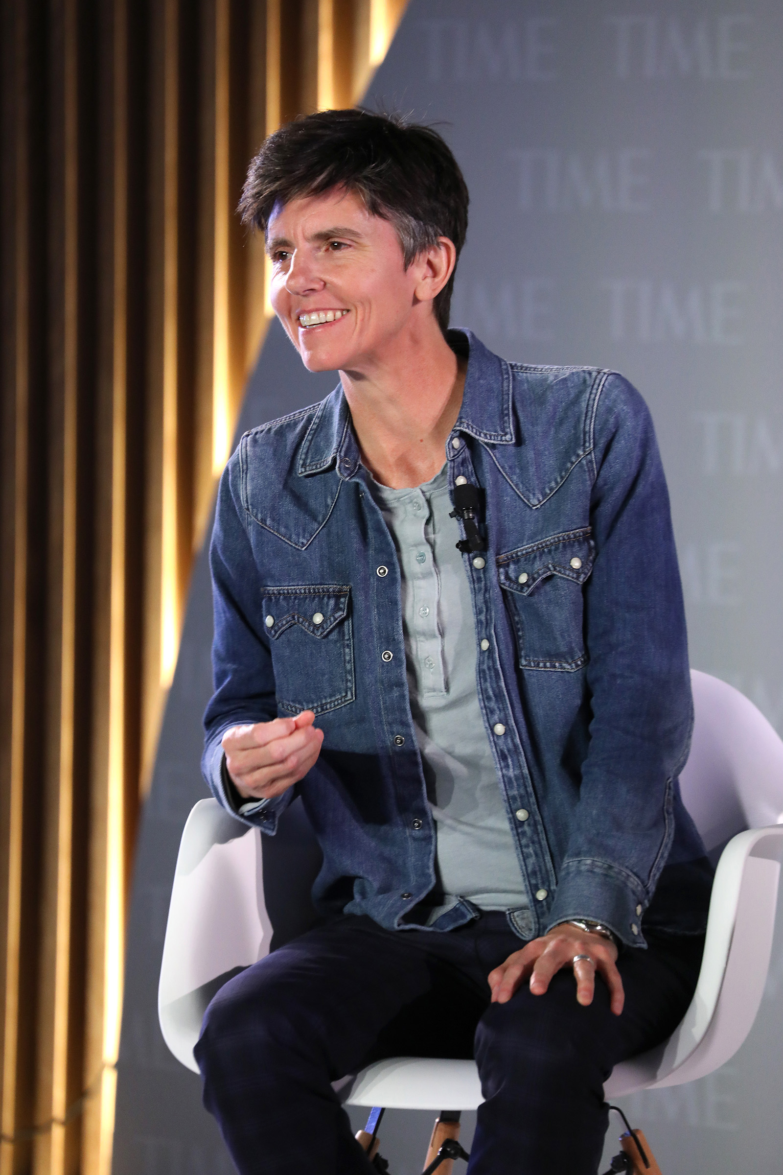 Comedian Tig Notaro speaks onstage during the TIME 100 Health Summit at Pier 17 in New York City on Oct. 17, 2019. (Brian Ach—Getty Images for TIME 100 Health)