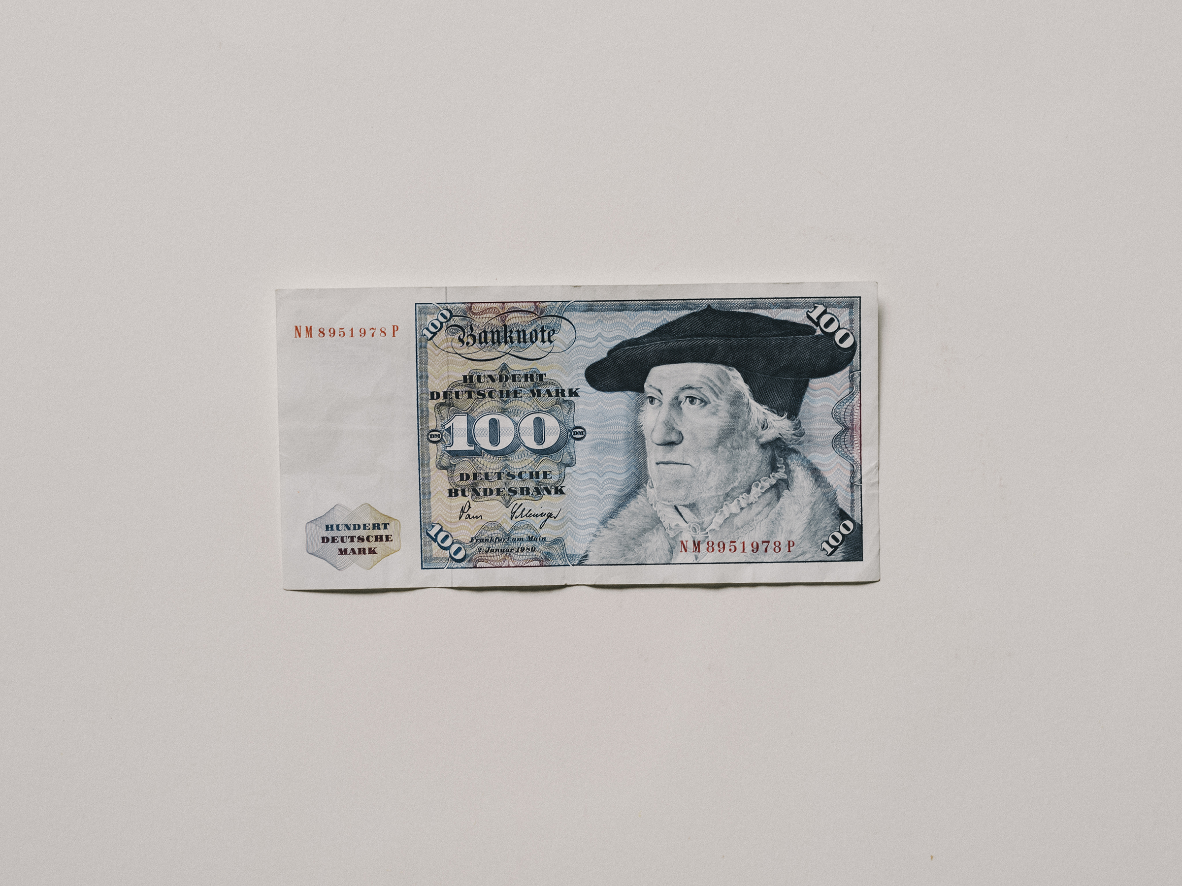 A 100 Deutsche Mark bill. (Nanna Heitmann—Magnum Photos for TIME)